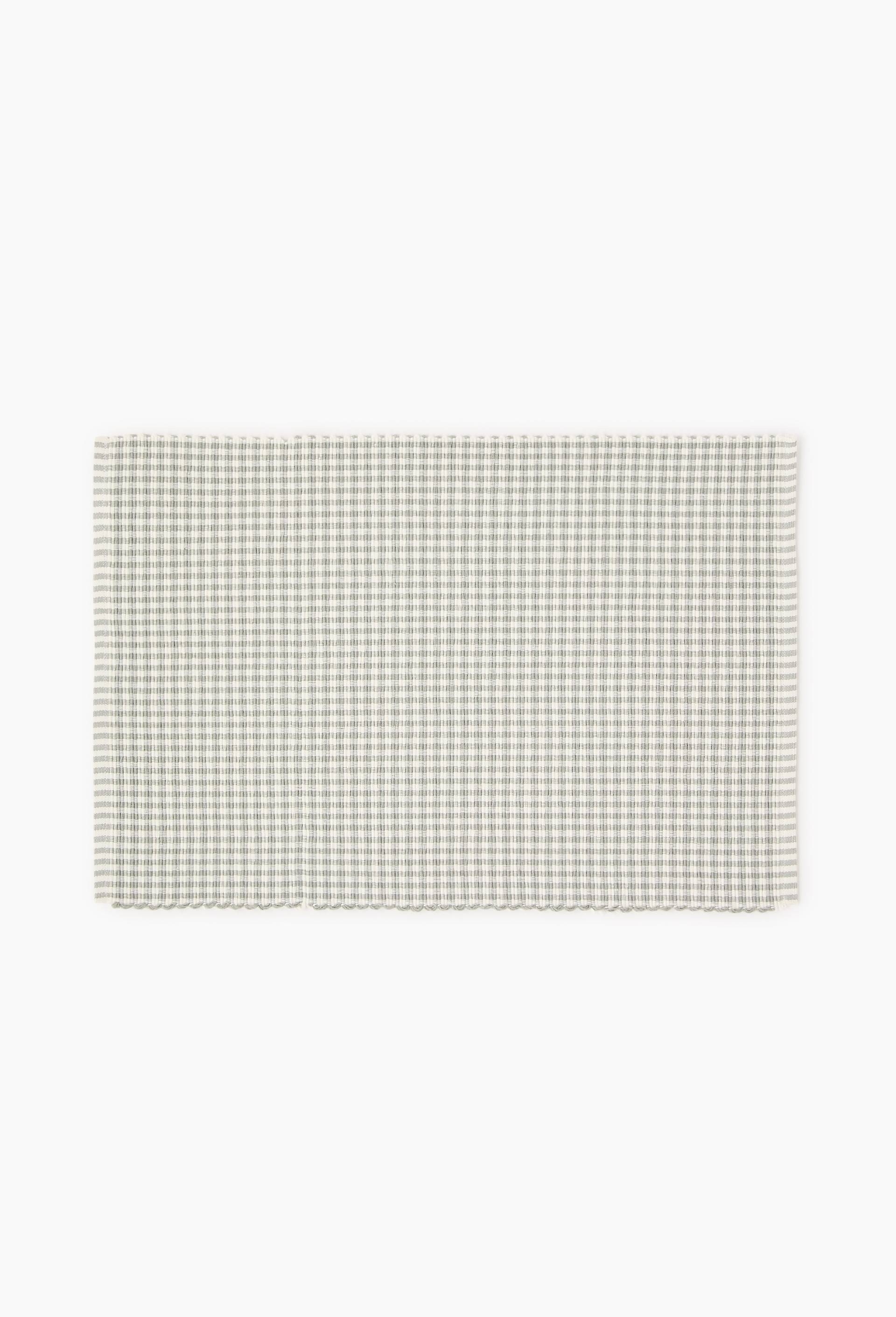 Set de table coton vichy, 48x33, Vert clair, large image number 0