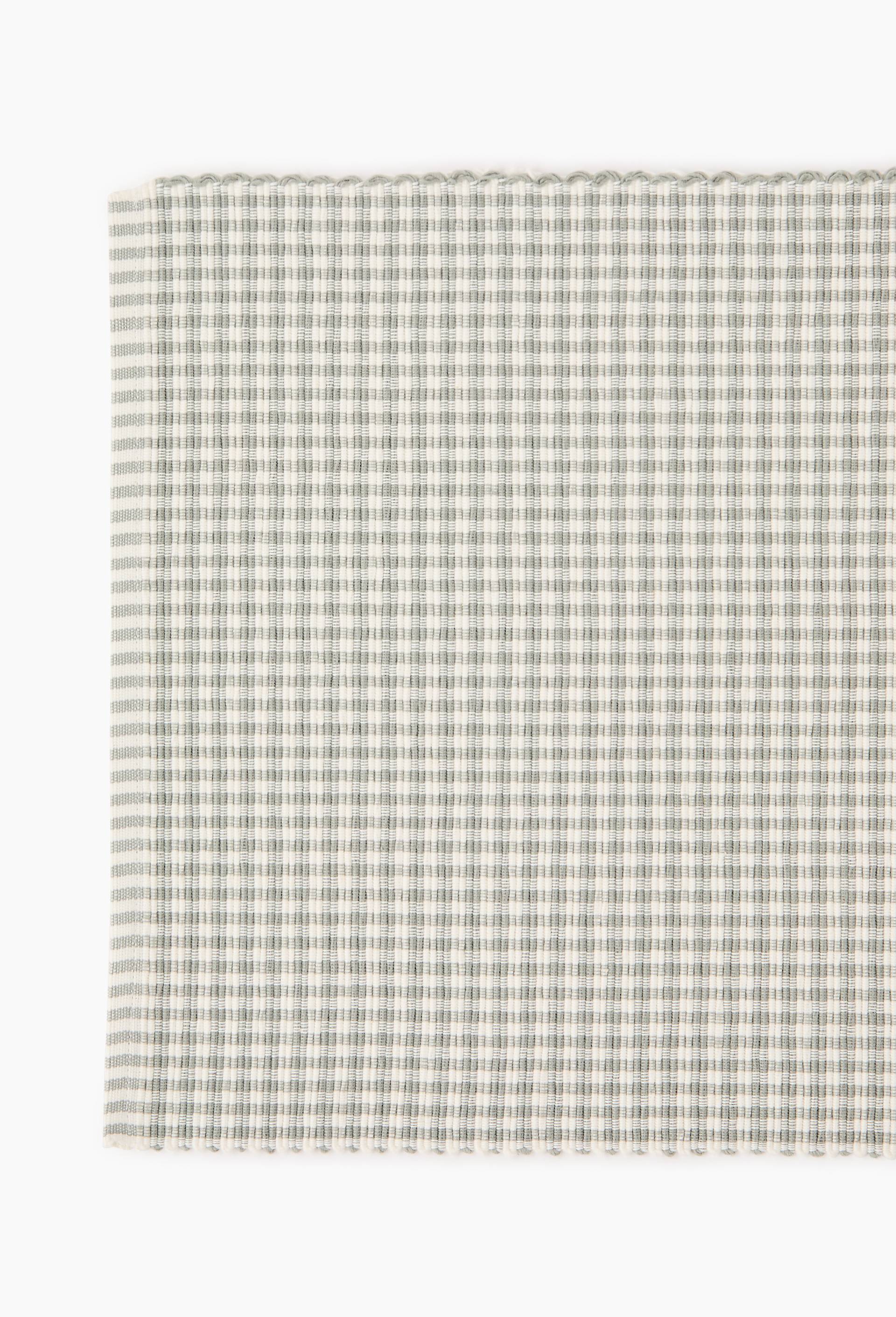 Set de table coton vichy, 48x33, Vert clair, large image number 1