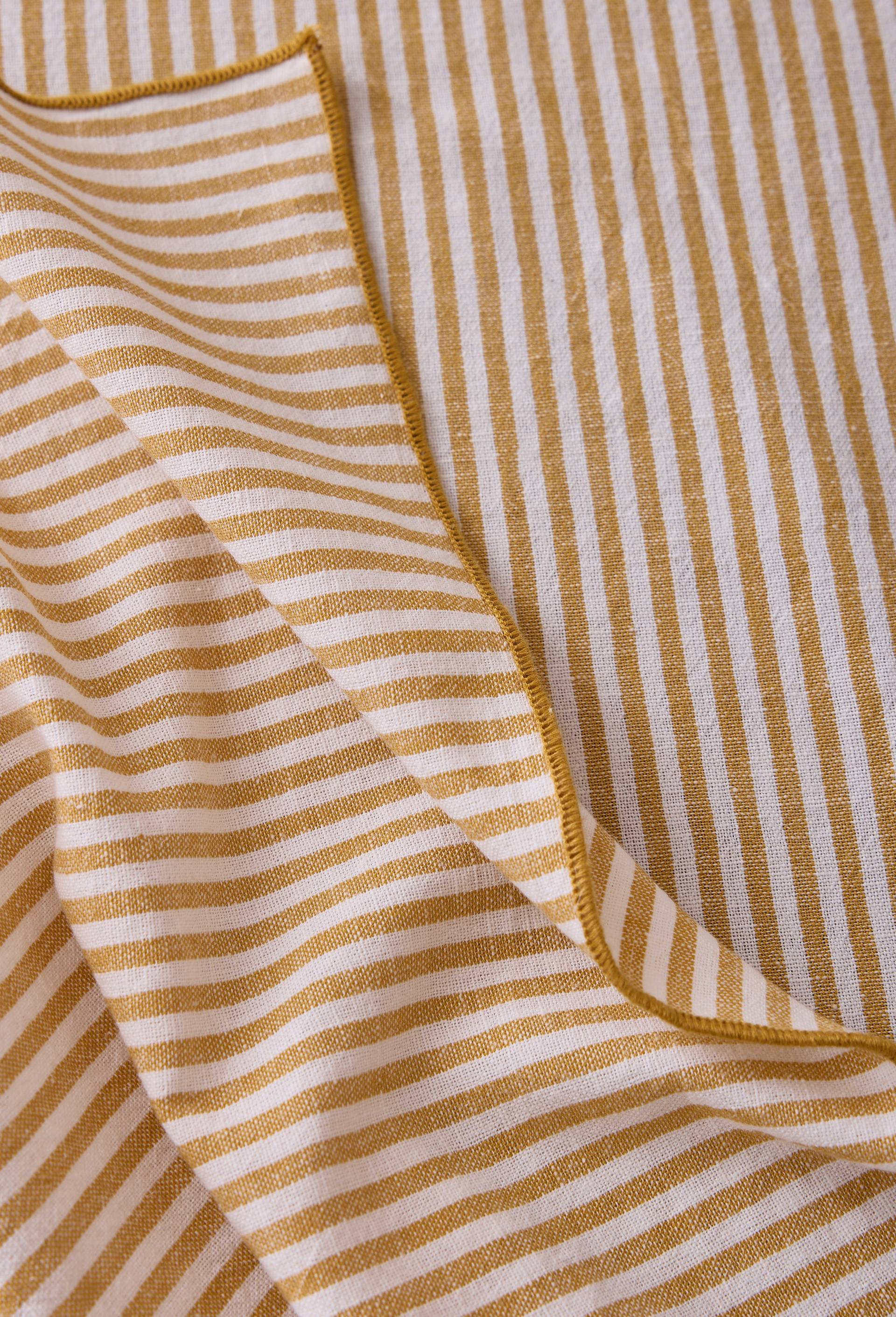 Nappe en coton-lin, Jaune, large image number 1