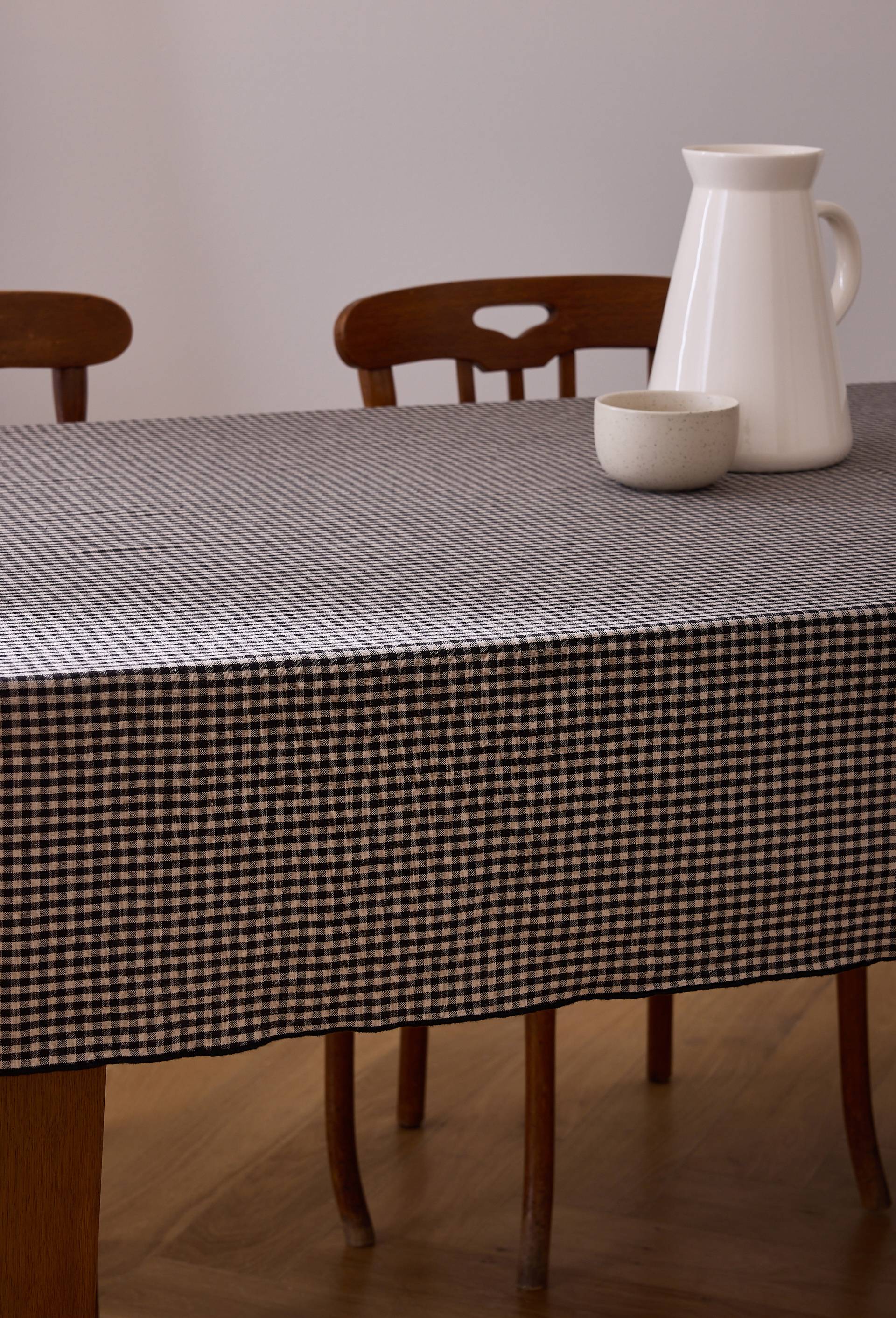 Nappe en coton-lin, Gris, swatch image