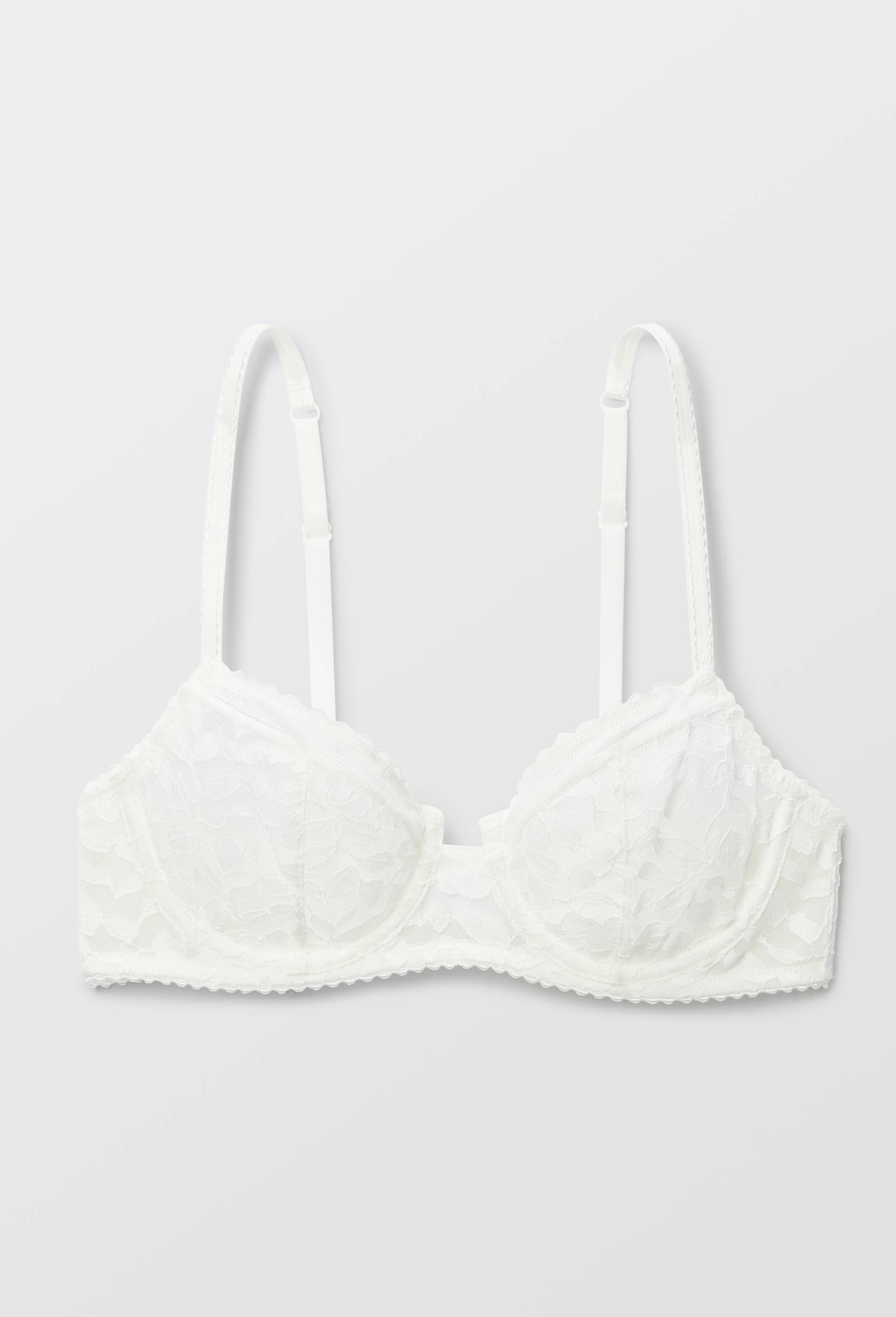 Soutien-gorge corbeille balconnet PAULETTE en dentelle, Ecru, large image number 2