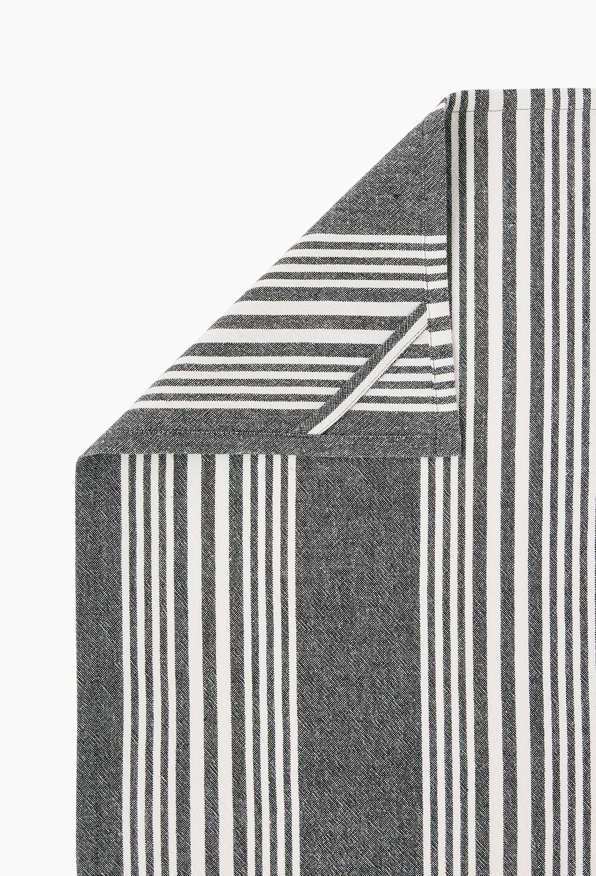 Torchon en coton lav&eacute;, 50x70cm, coton lav&eacute;, Noir, large image number 2