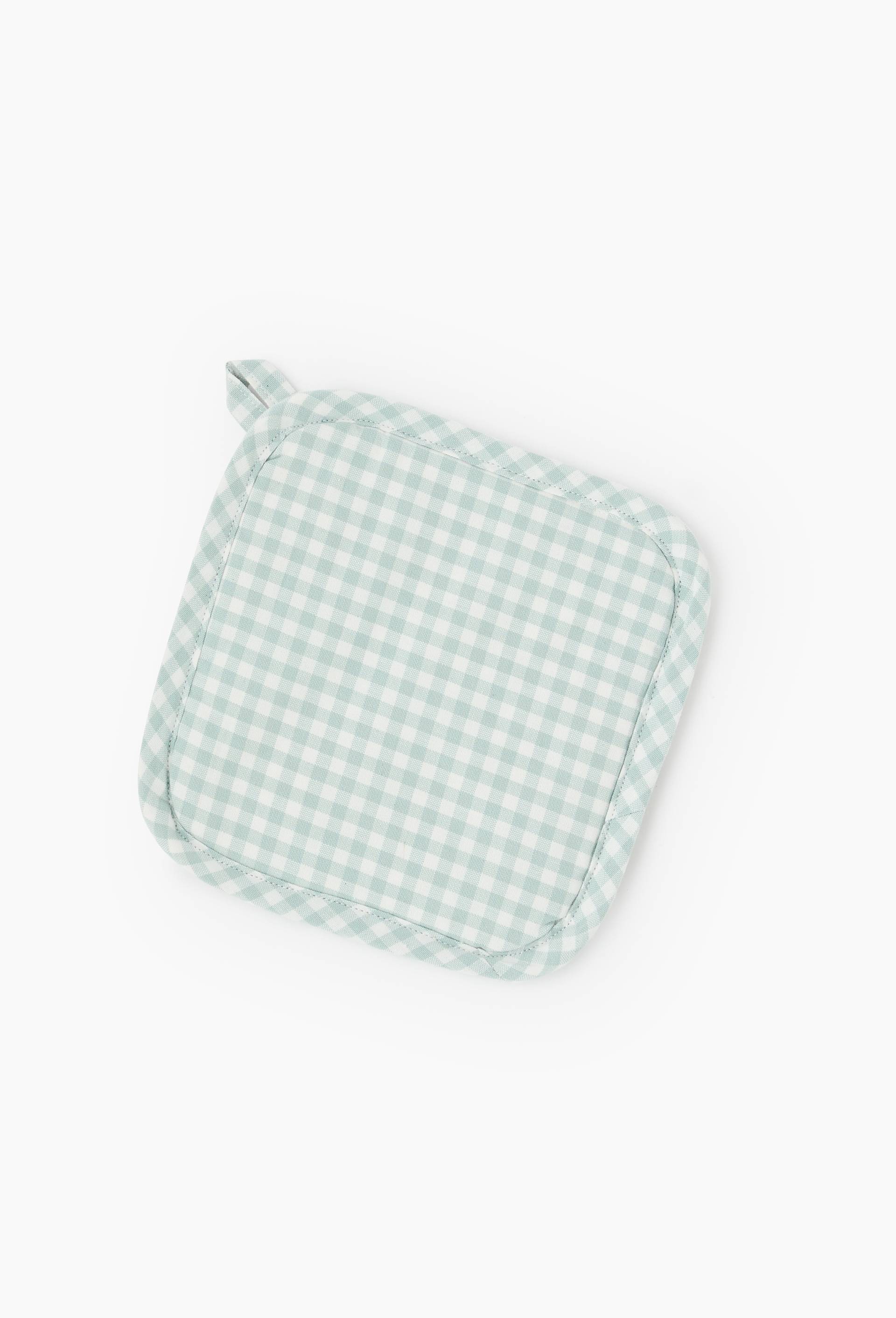 Manique de cuisine, 20x20cm, coton, Vert clair, swatch image