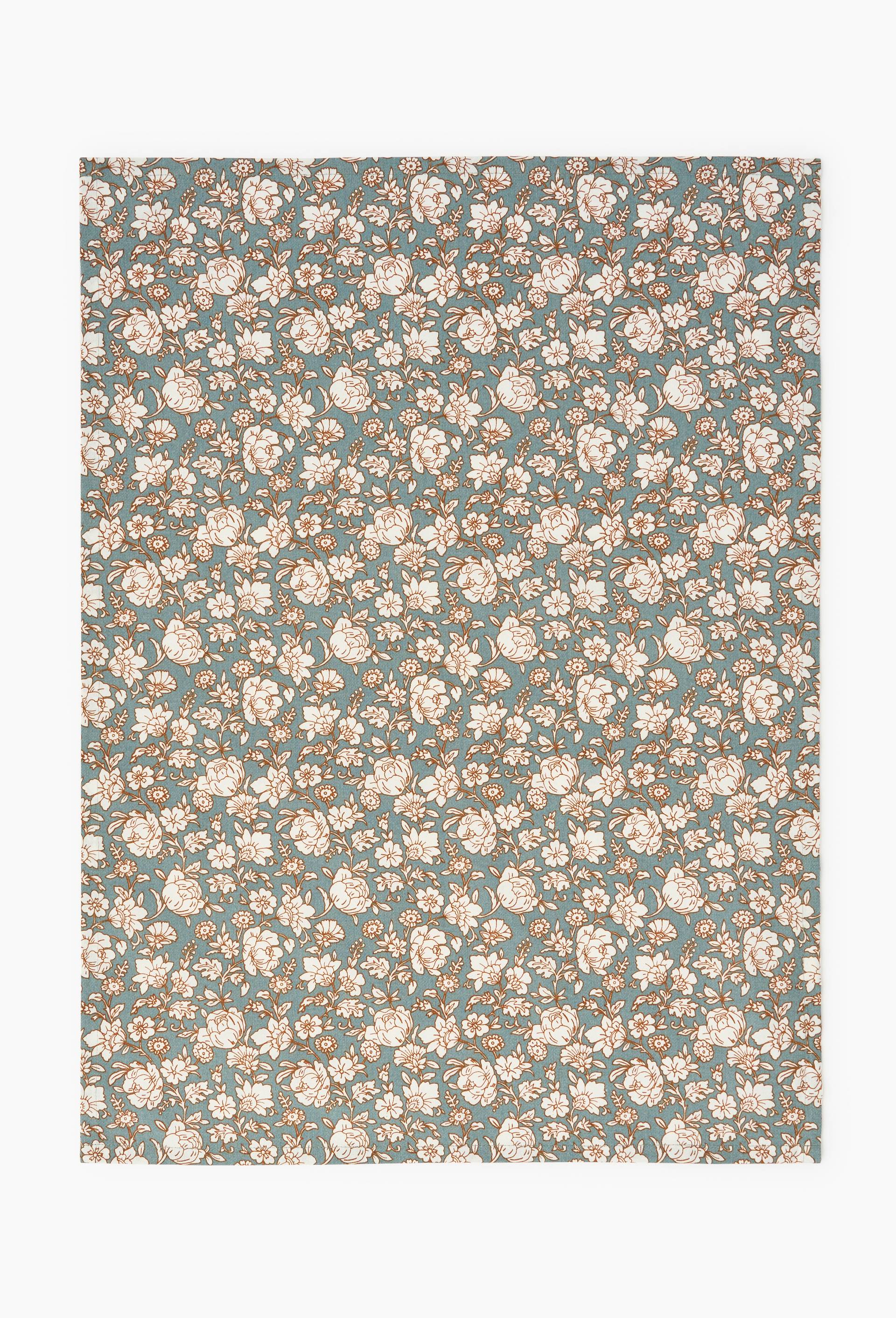 Torchon imprim&eacute;, 50x70, coton recycle, Vert clair, large image number 1