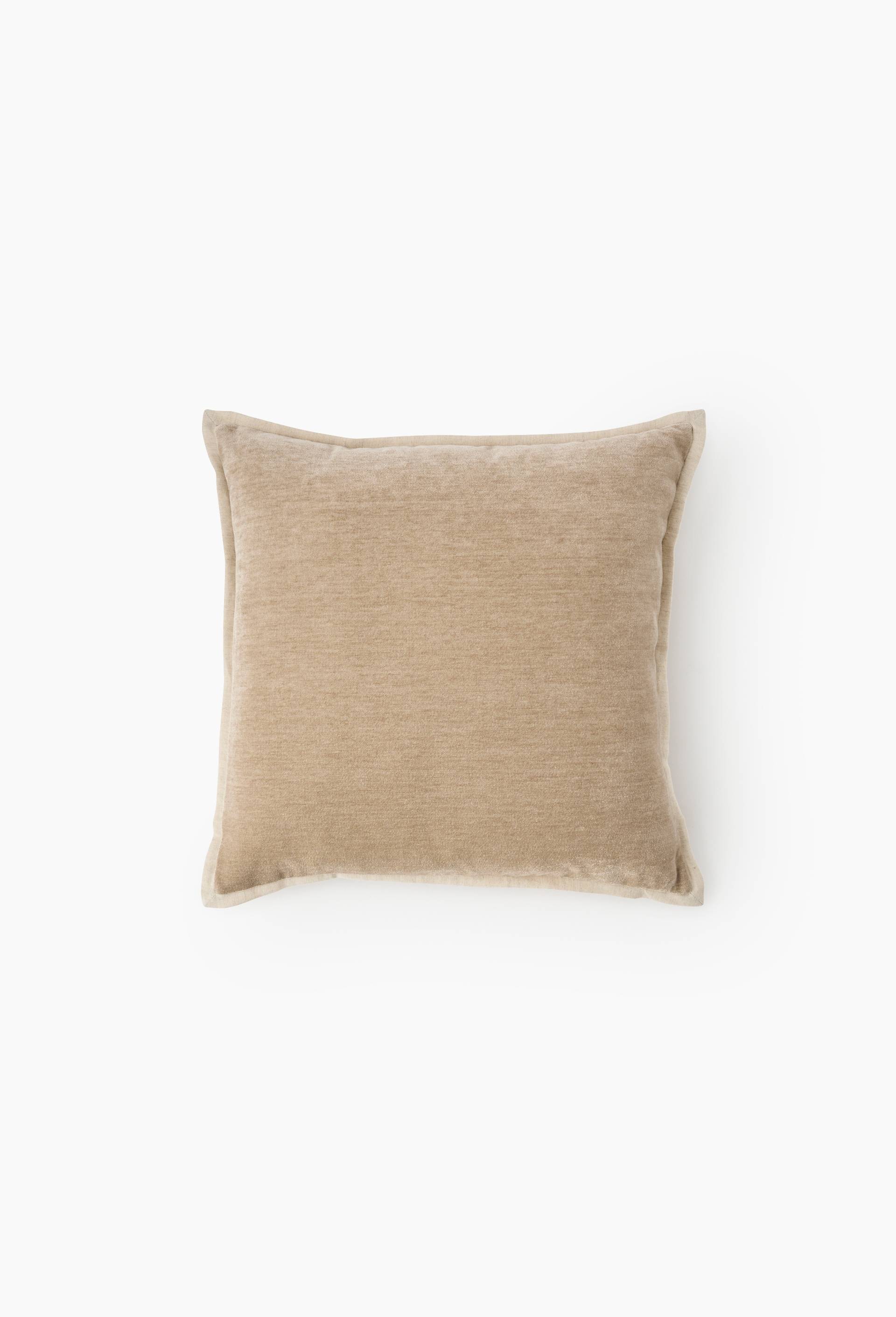 Coussin chenille, 45x45 cm, Ecru, large image number 0.0