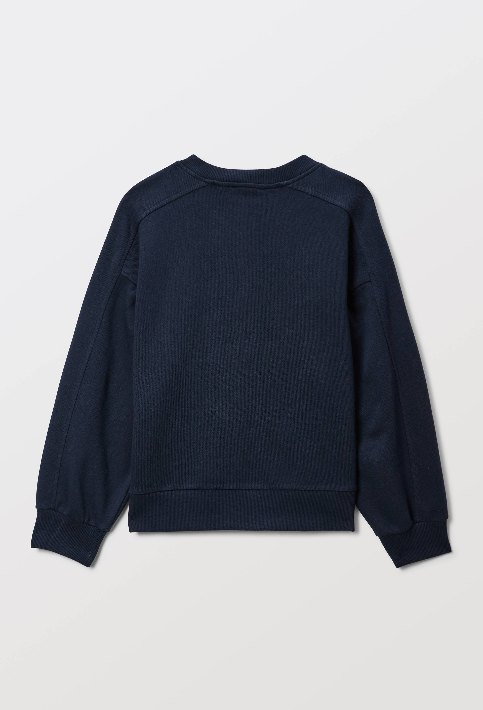 Sweat brod&eacute; zipp&eacute;, Bleu fonc&eacute;, large image number 3