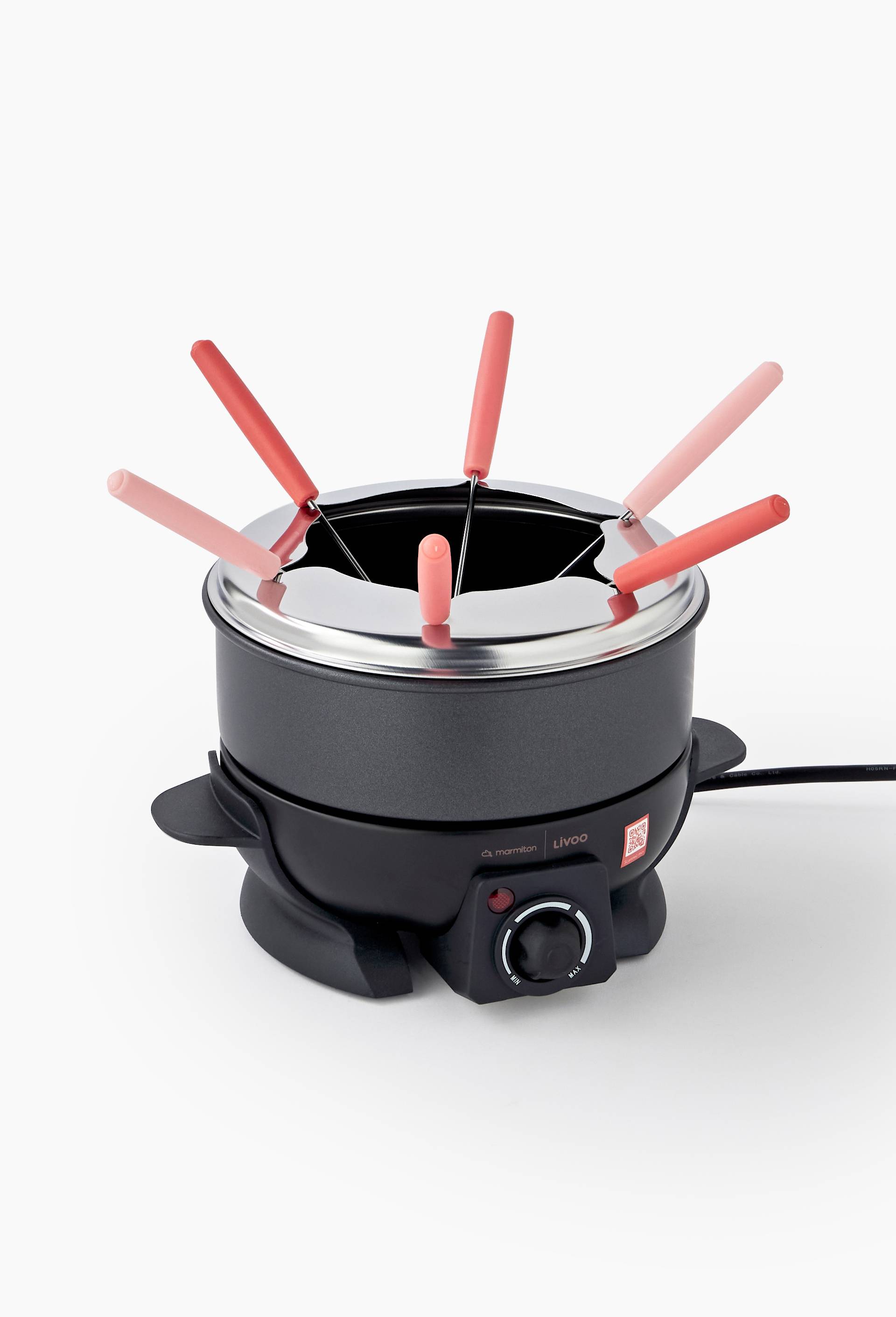 Appareil &agrave; fondue, 6 personnes, Noir, large image number 0.0
