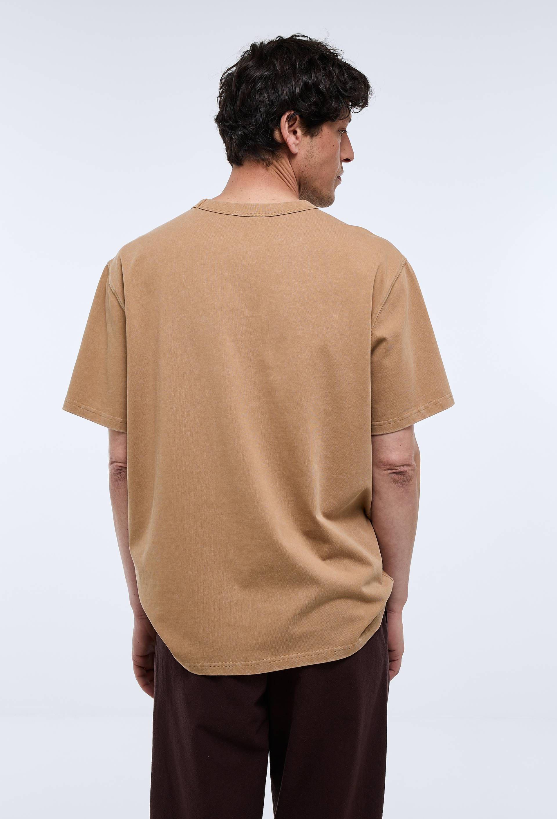 T-shirt manches courtes en coton BIO GOTS, Beige, large image number 1