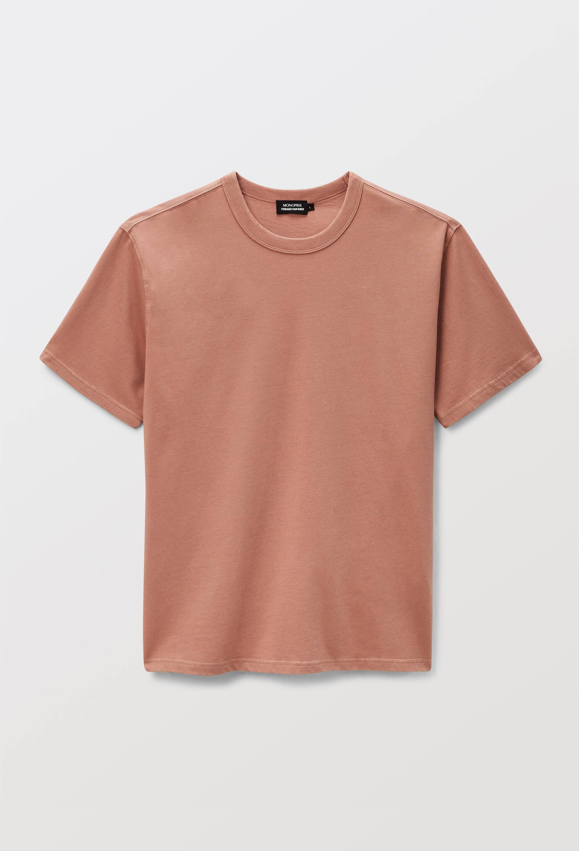 T-shirt manches courtes en coton BIO GOTS, Brun clair, large image number 2