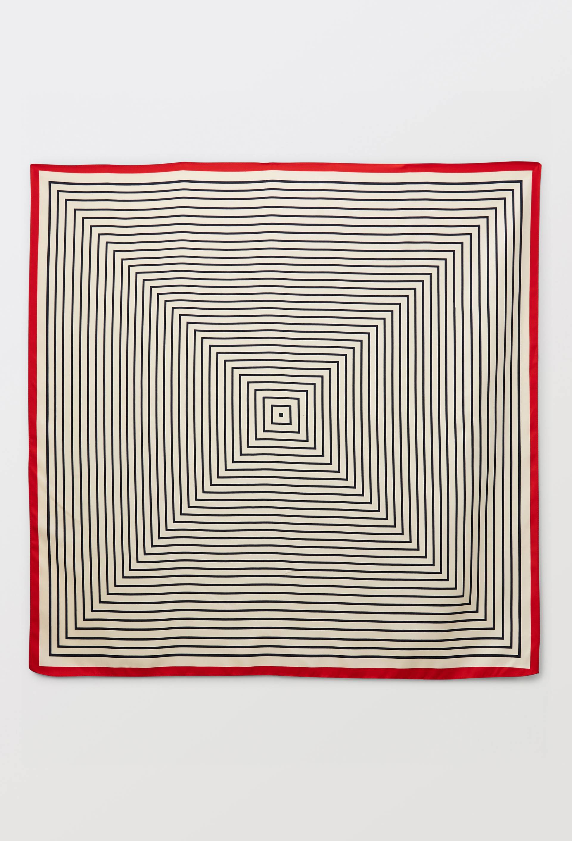 Foulard imprim&eacute;, mati&egrave;re recycl&eacute;e, Beige clair, large image number 0