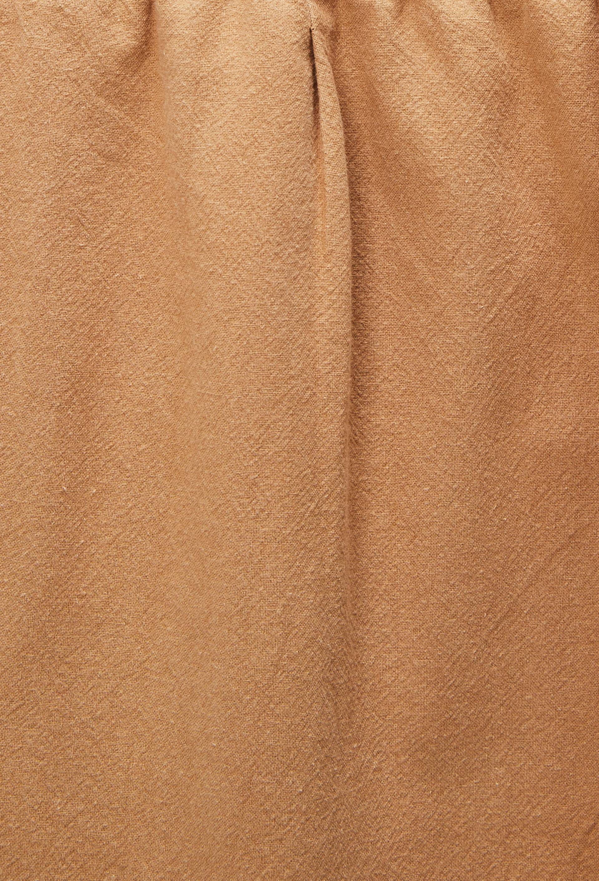 Pantalon &agrave; plis taille &eacute;lastiqu&eacute;e en coton BIO GOTS, Beige, large image number 6
