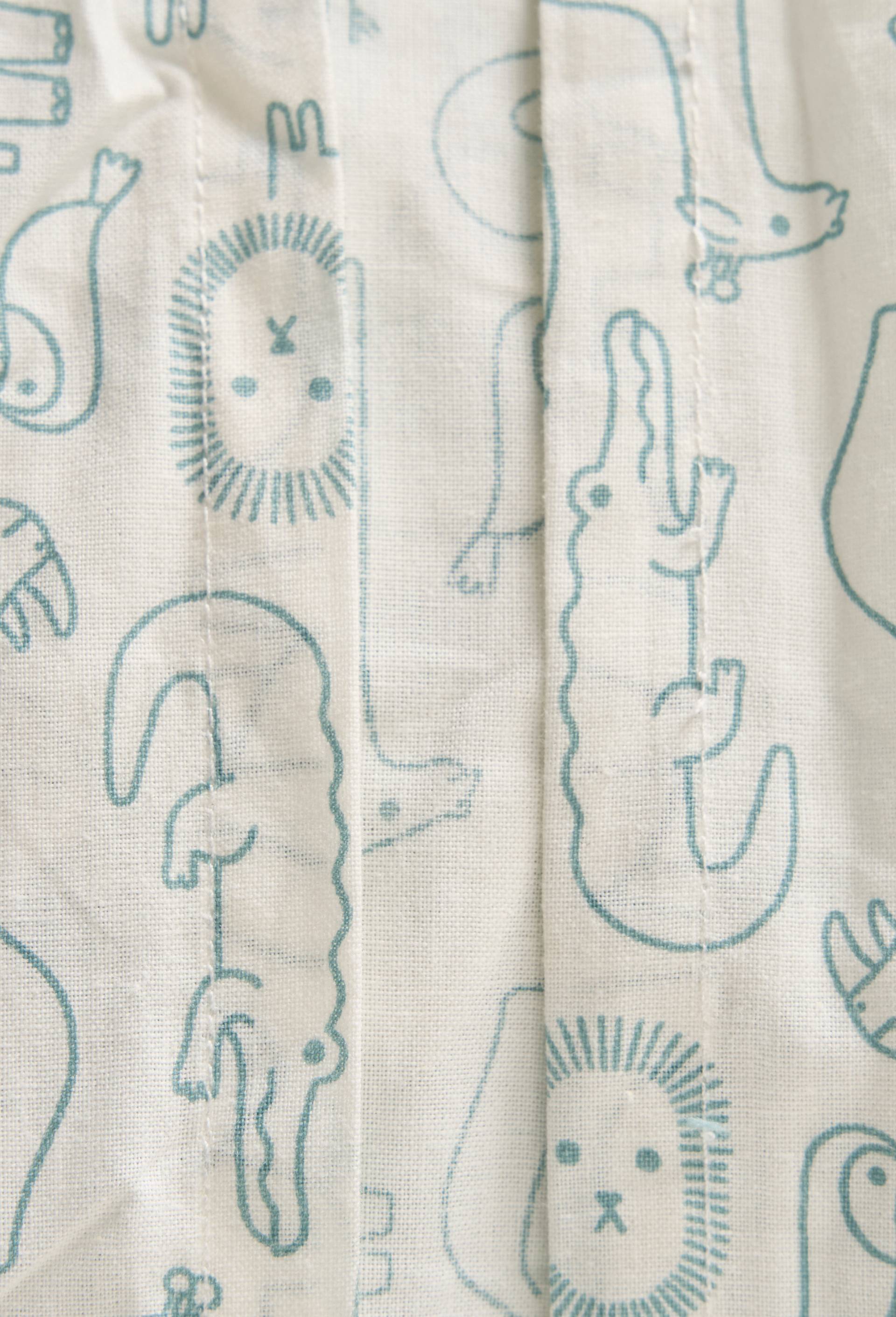 Lot linge de lit imprim&eacute;, 140x200cm + 63x63cm, 100% coton bio, Multicolore, large image number 3.0