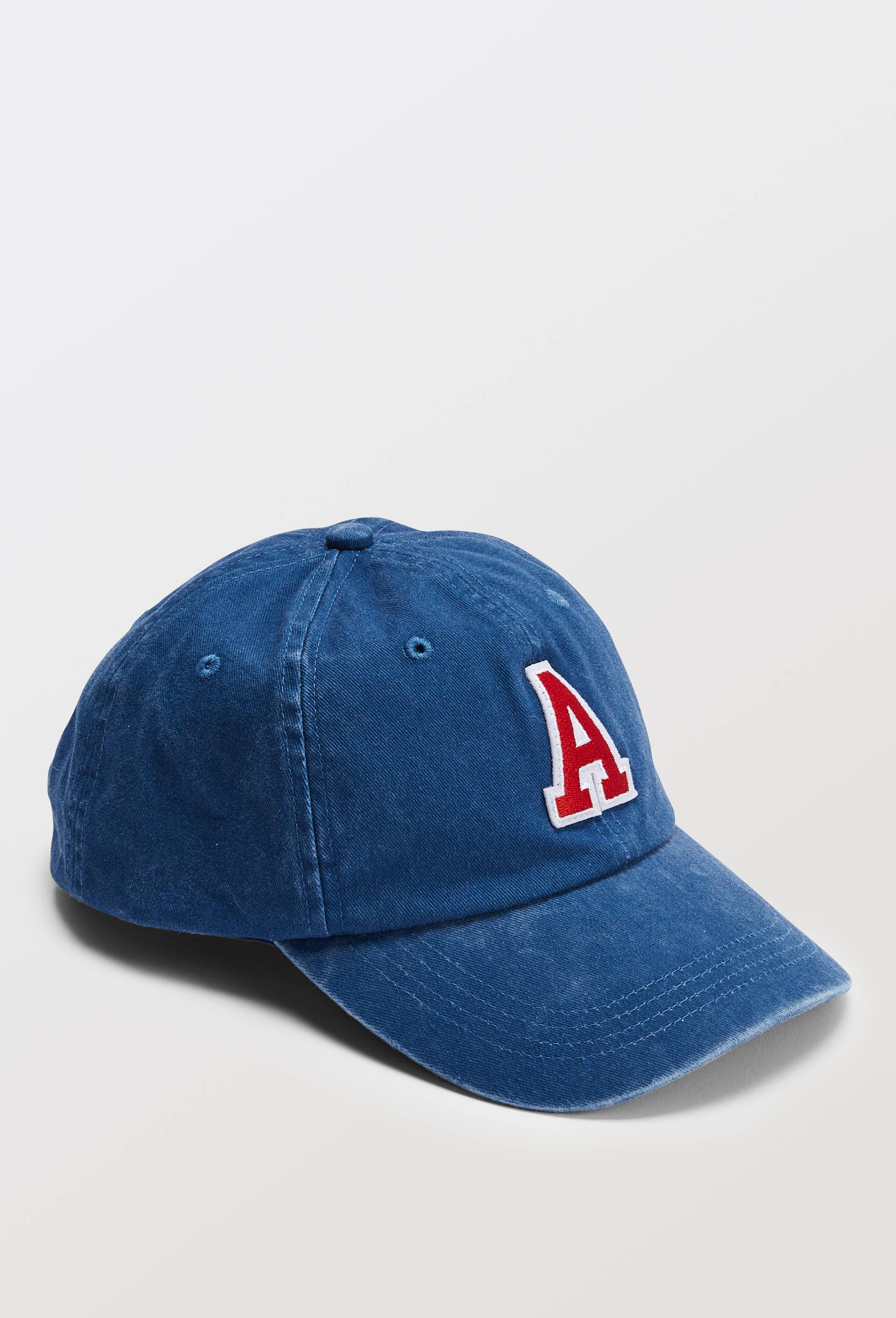 Casquette brod&eacute;e en coton, Bleu fonc&eacute;, large image number 0.0