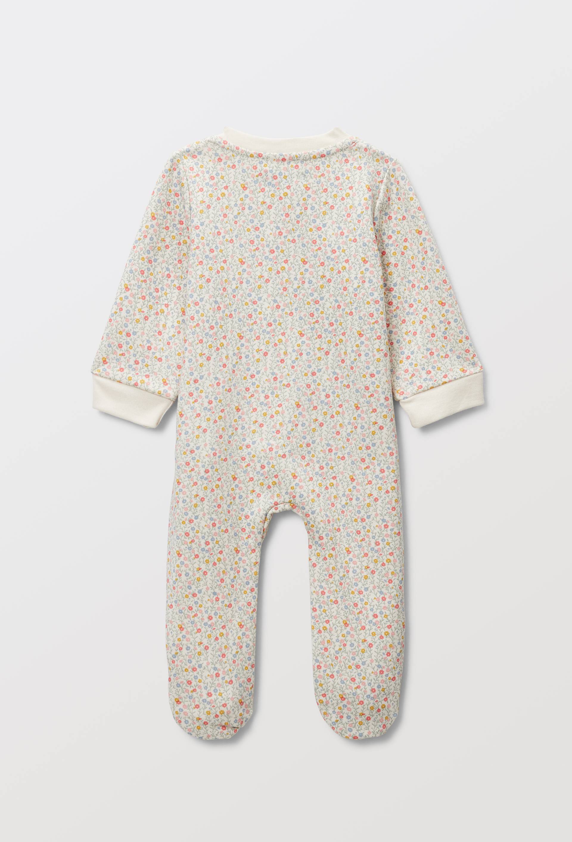 Dors-bien zipp&eacute; en molleton en coton BIO GOTS, Beige clair, large image number 1.0