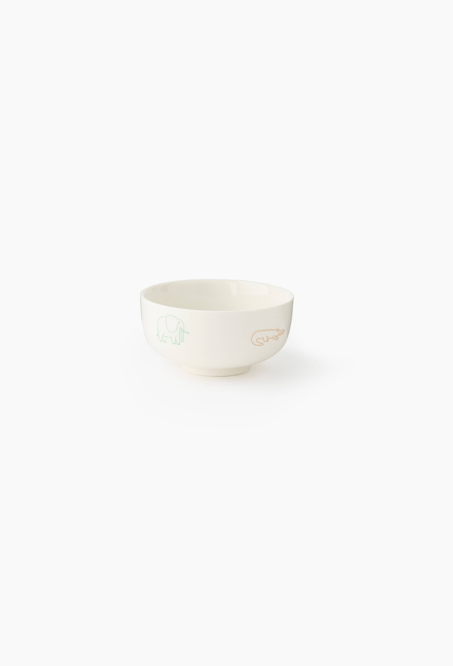 Bol finition imprim&eacute;e pour enfant, 11 cm, Ecru, large image number 0.0