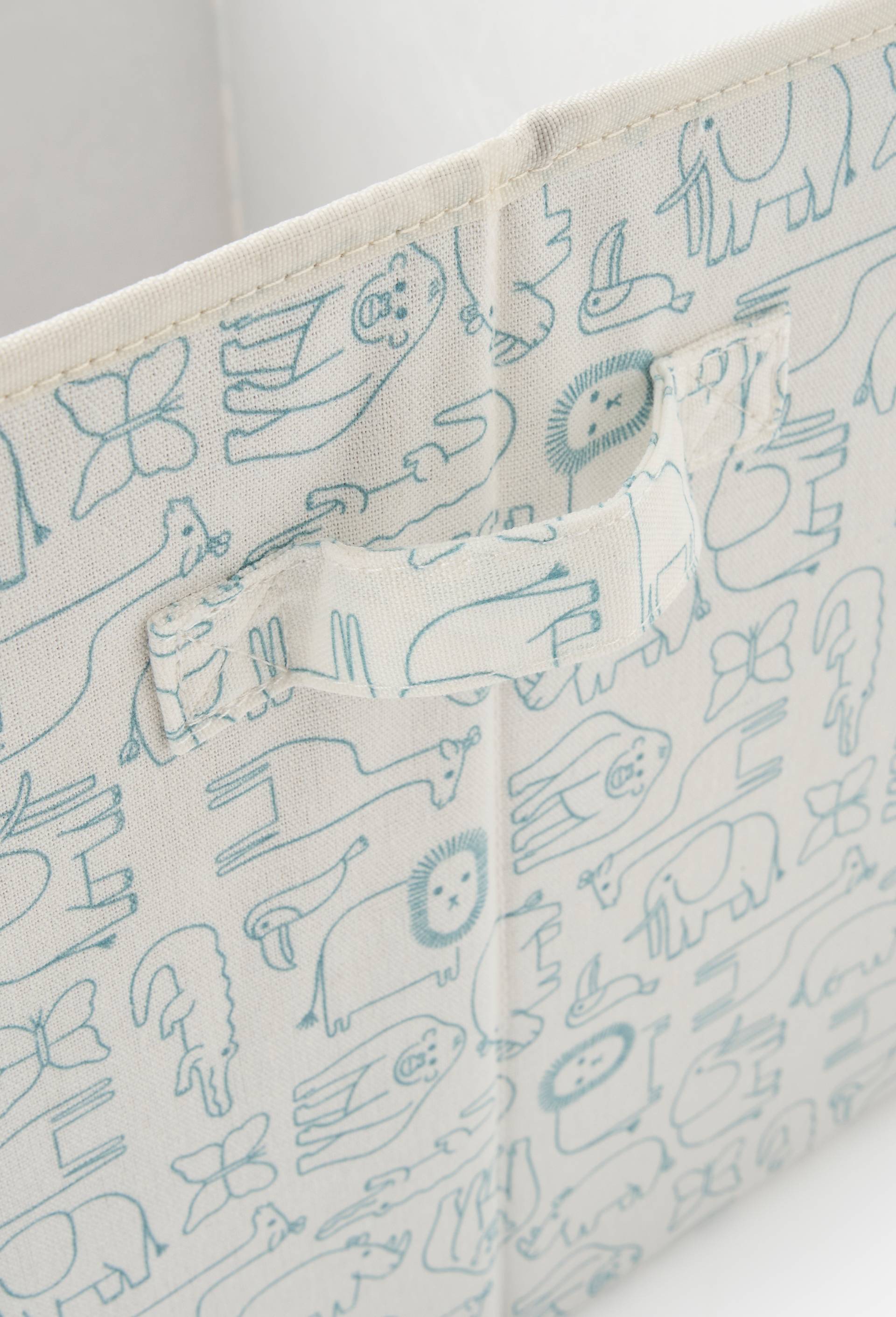 Caisse de rangement en tissu, 30x30cm, 65% polyester et 35% coton, Vert fonc&eacute;, large image number 1