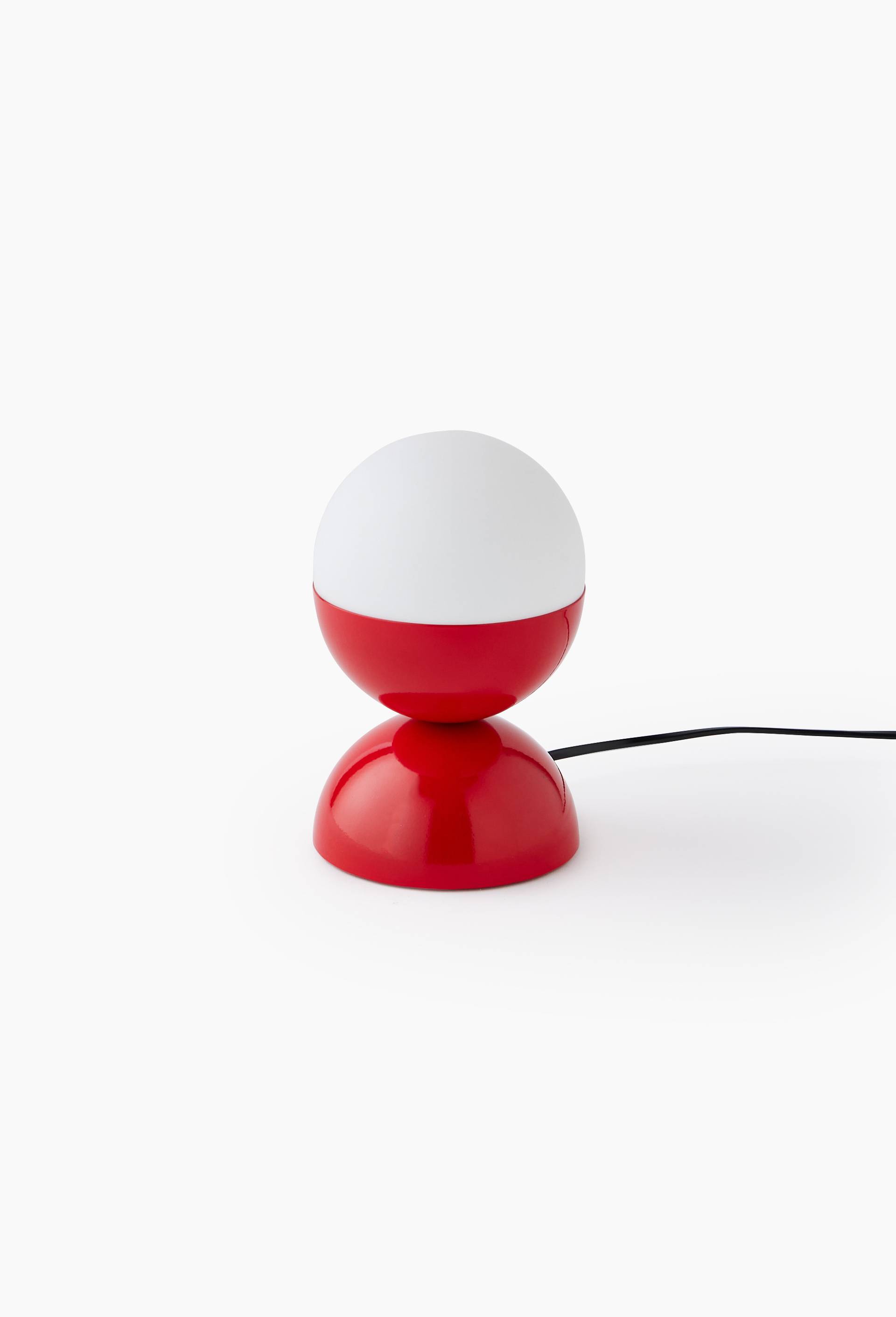 Lampe, D12xH19cm, en m&eacute;tal, Rouge, large image number 1