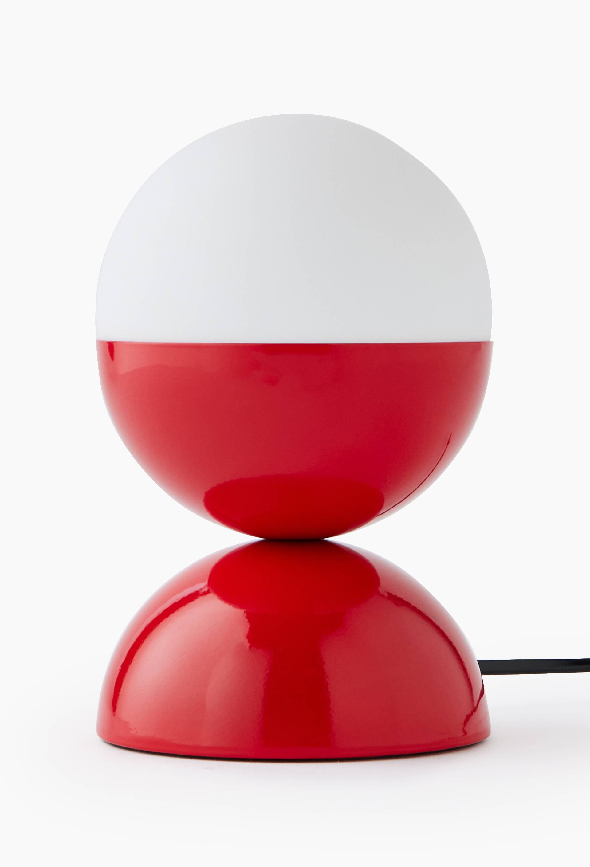 Lampe, D12xH19cm, en m&eacute;tal, Rouge, large image number 2
