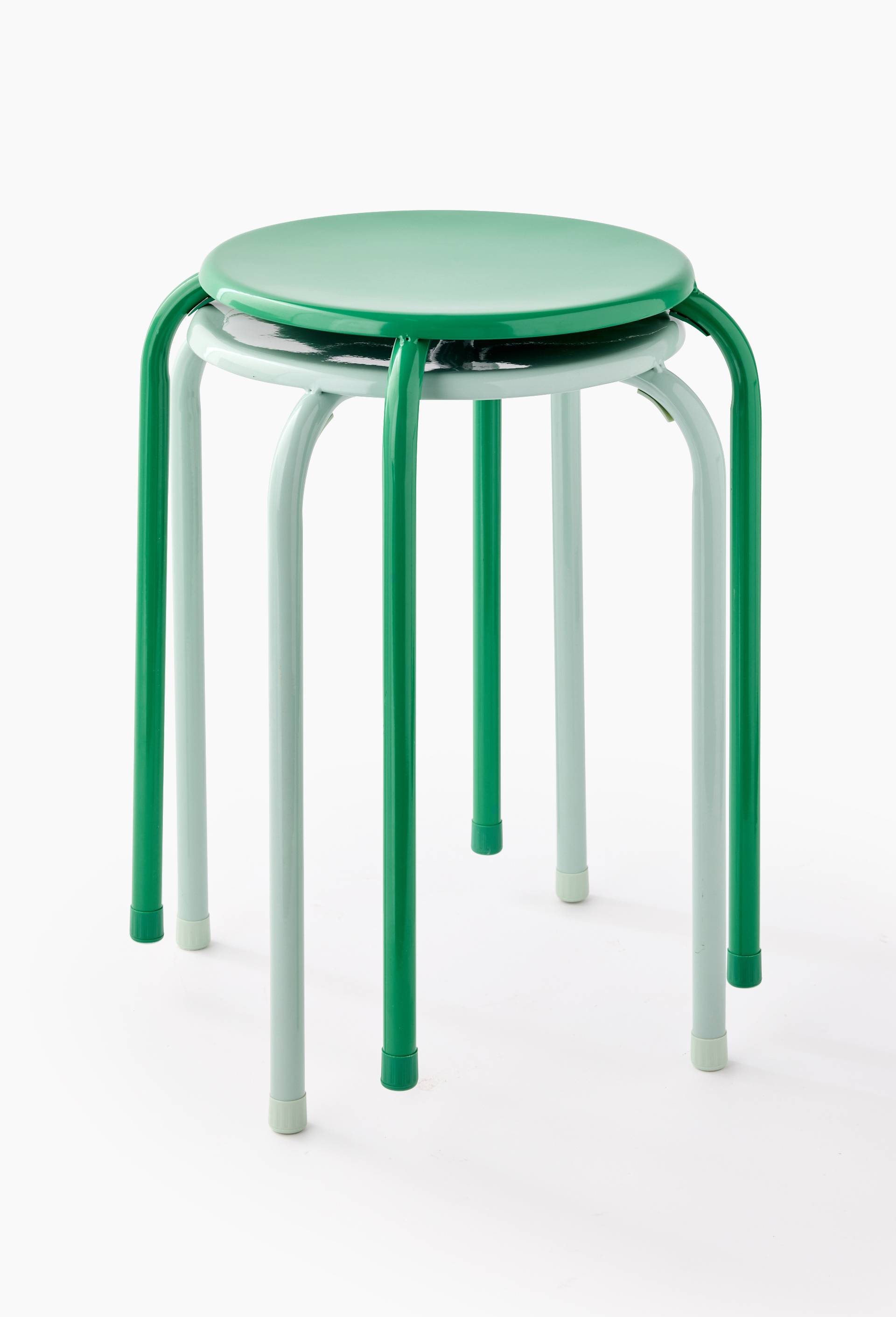 Tabouret empilable, 30xH45cm, en acier carbone, Vert clair, large image number 1