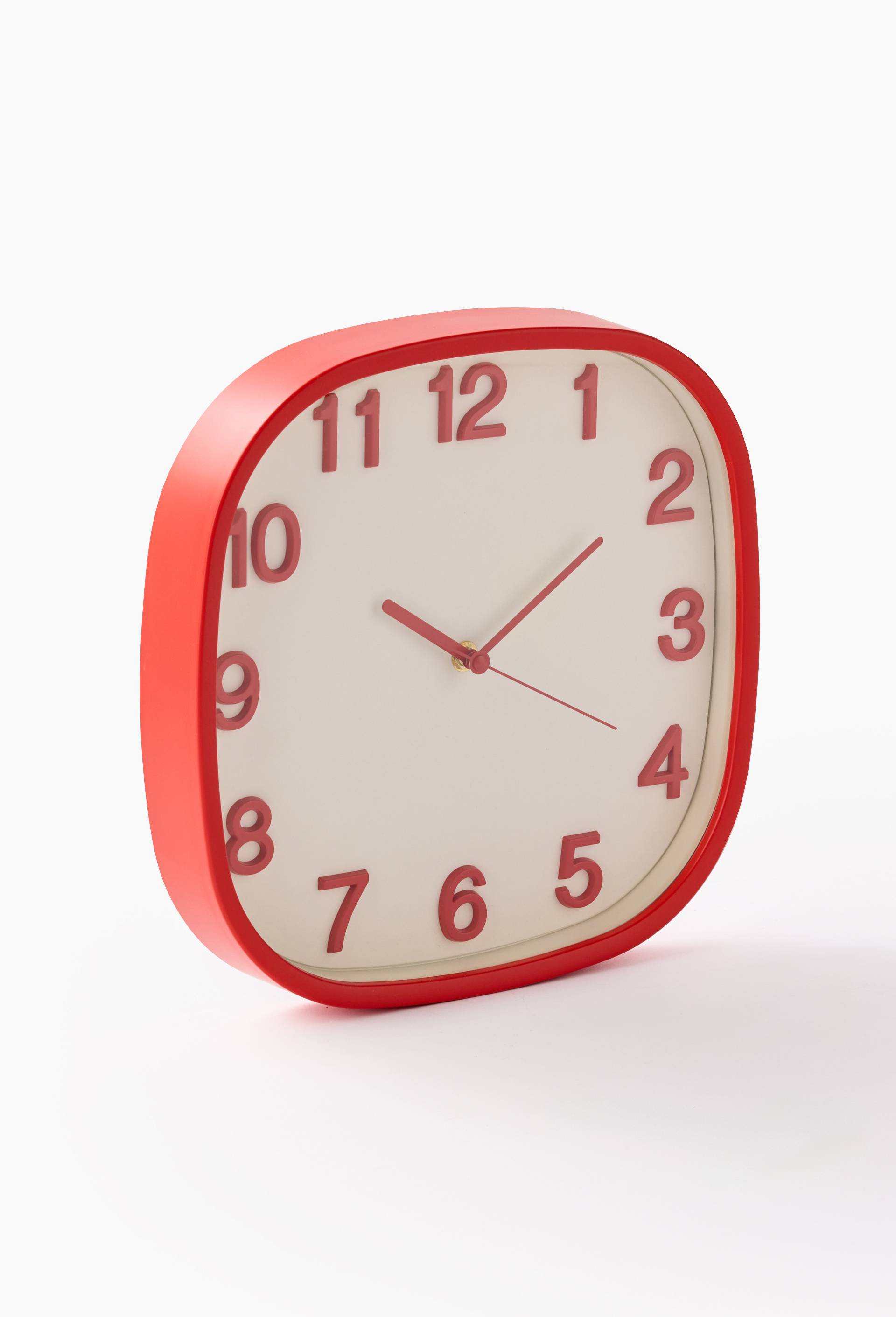 Horloge, 30x4.5cm, en plastique, Rouge, large image number 1