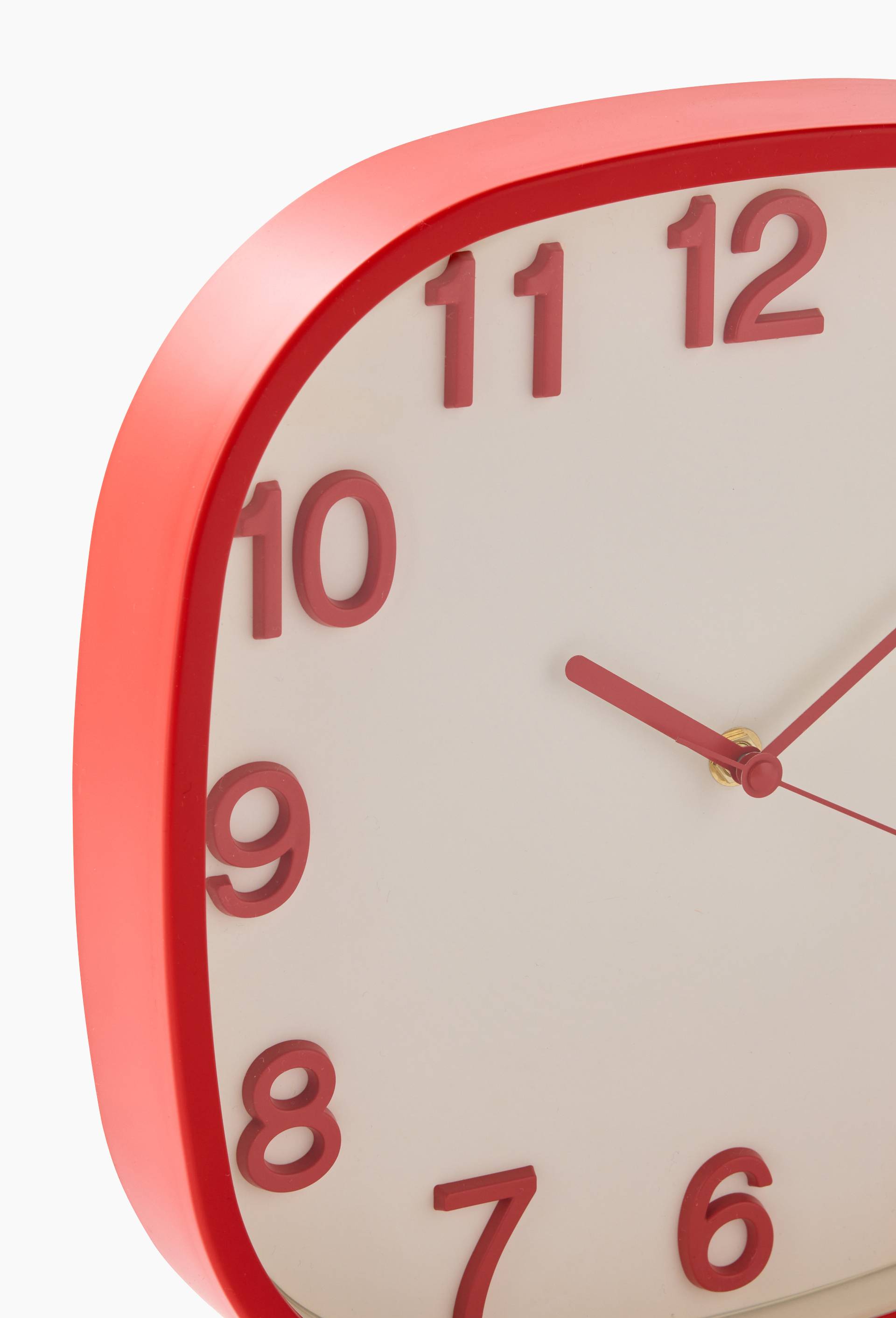 Horloge, 30x4.5cm, en plastique, Rouge, large image number 2