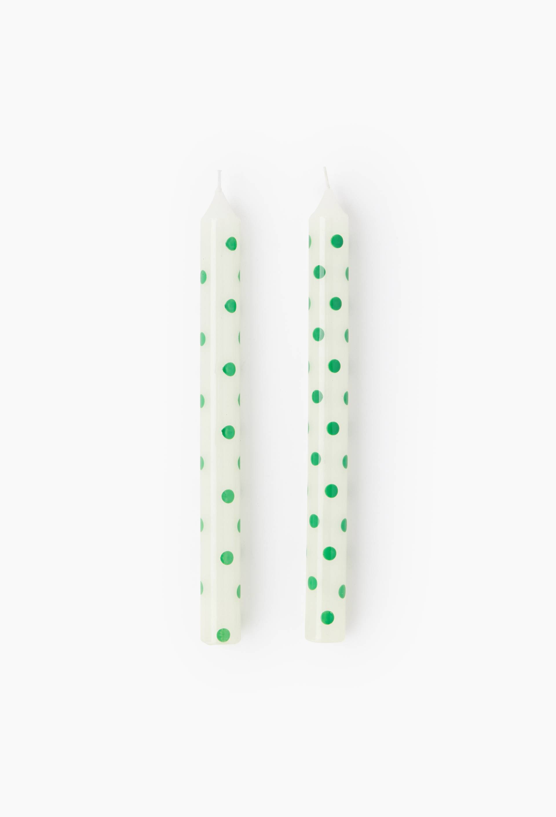 Lot de 2 bougies flambeaux &agrave; pois, H25cm, Multicolore, large image number 0