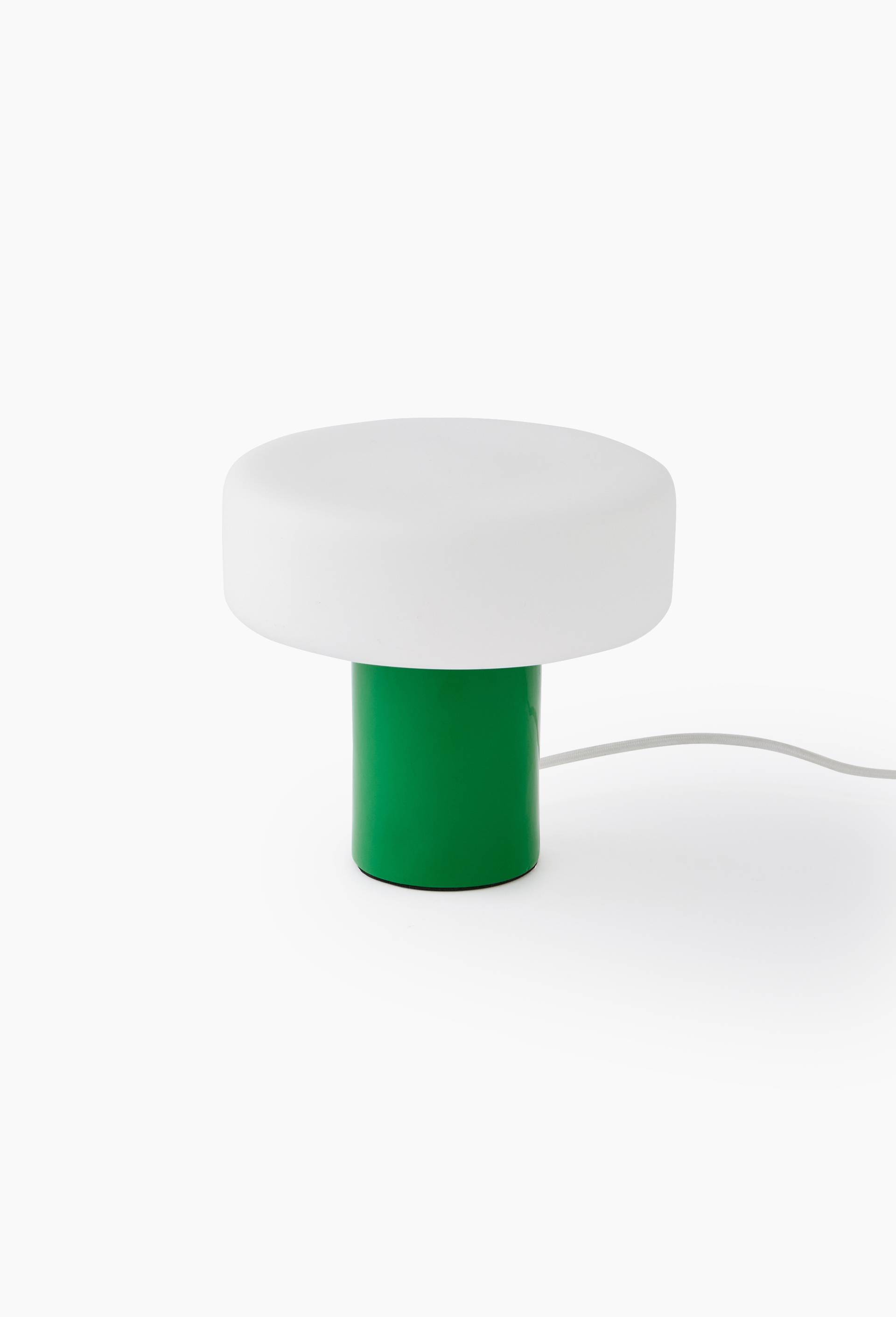 Lampe, D20xH19cm, en m&eacute;tal, Vert, large image number 1.0
