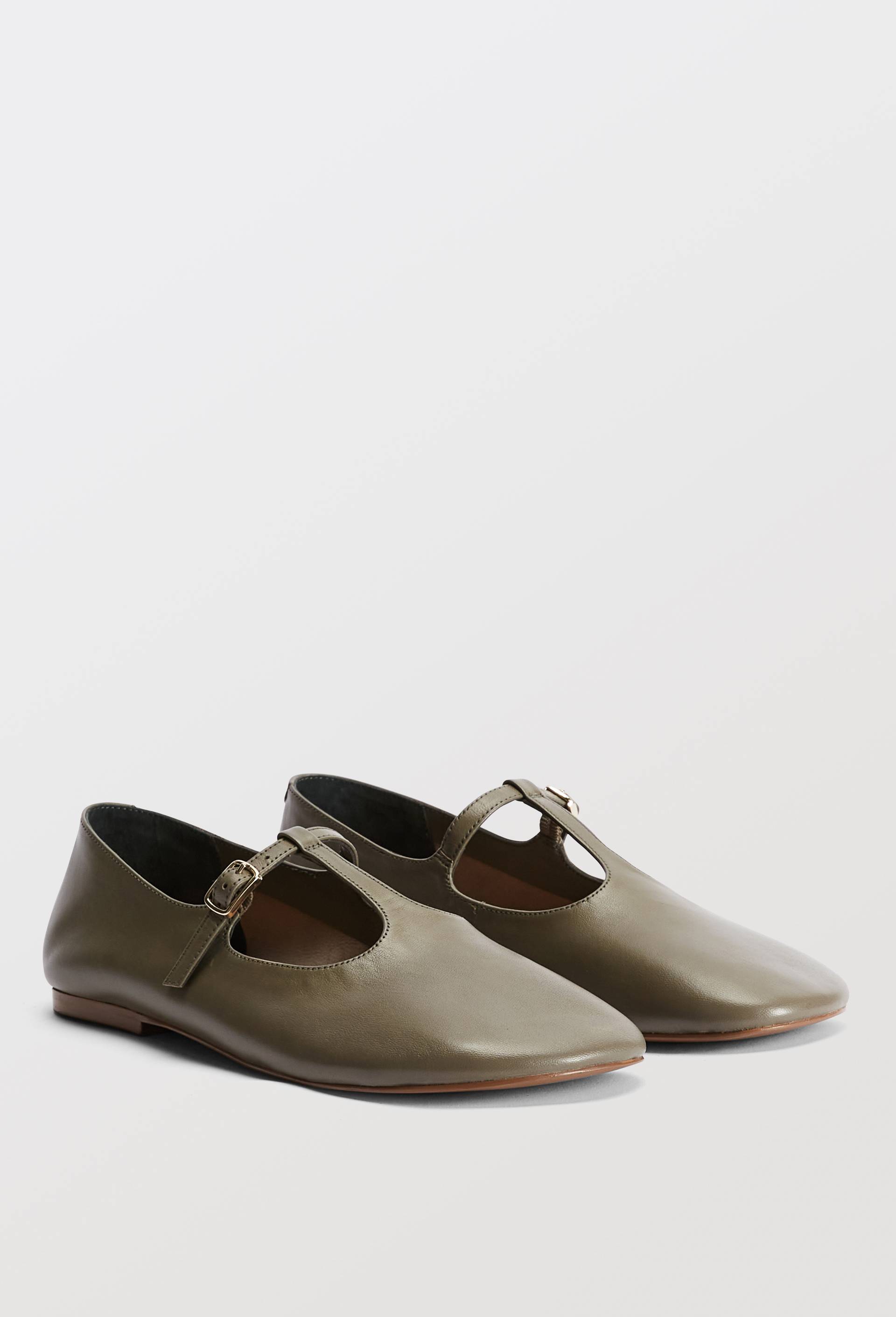 Salom&eacute;s en cuir, Gris, large image number 0.0