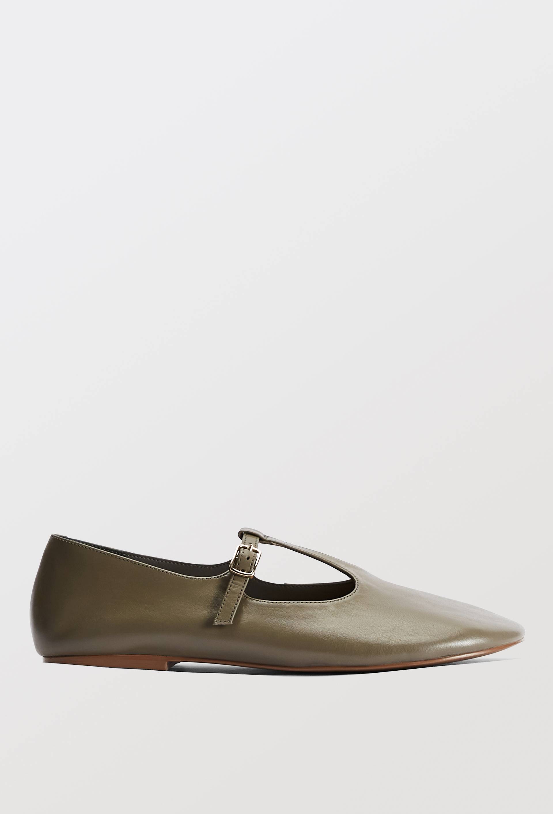 Salom&eacute;s en cuir, Gris, large image number 1