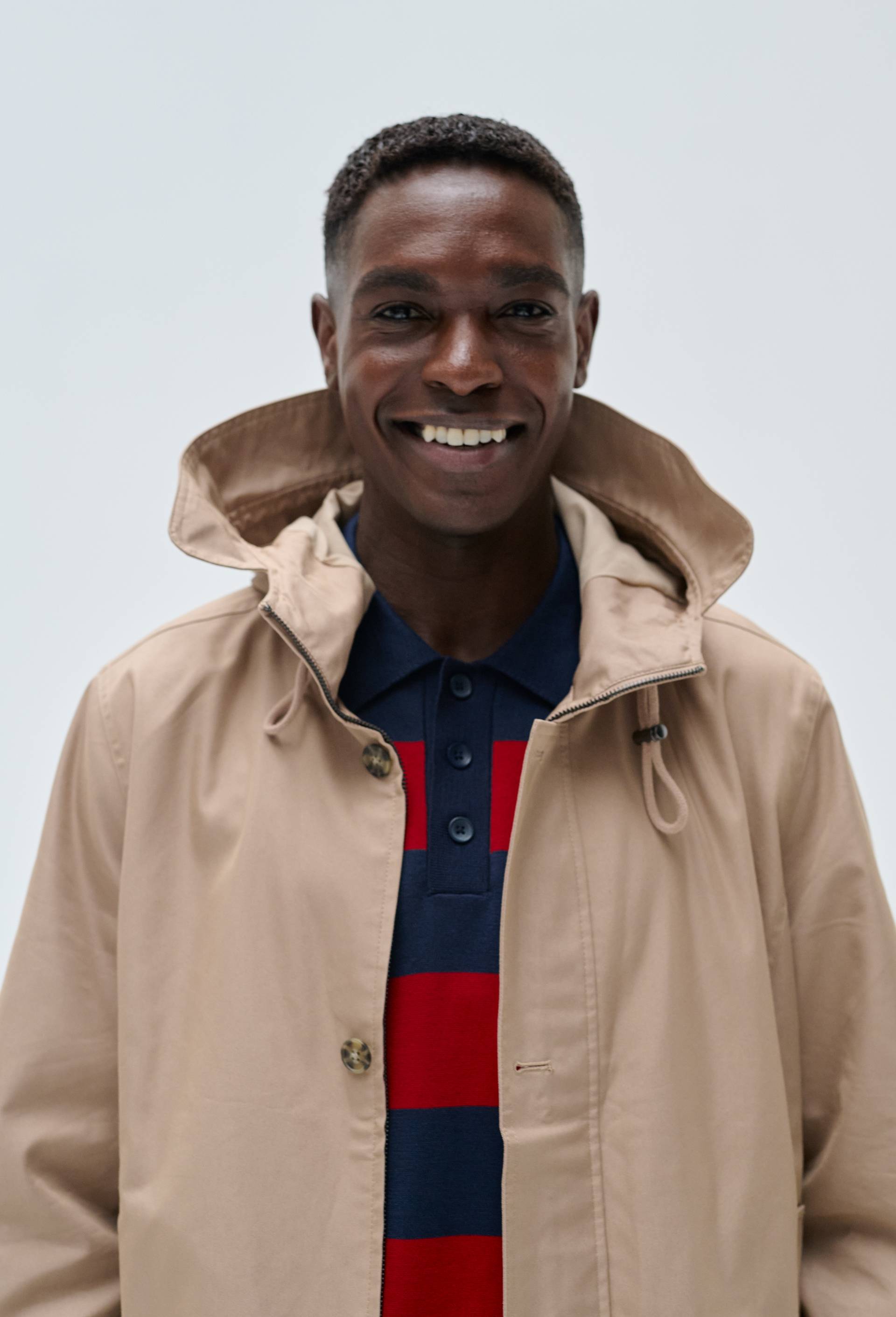 Veste &agrave; capuche d&eacute;perlante, Brun clair, swatch image