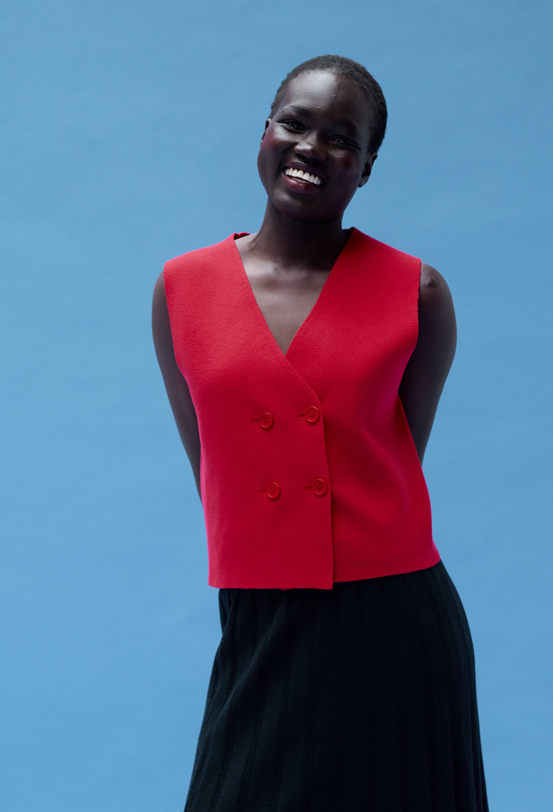 Gilet sans manche, Rouge, large image number 0
