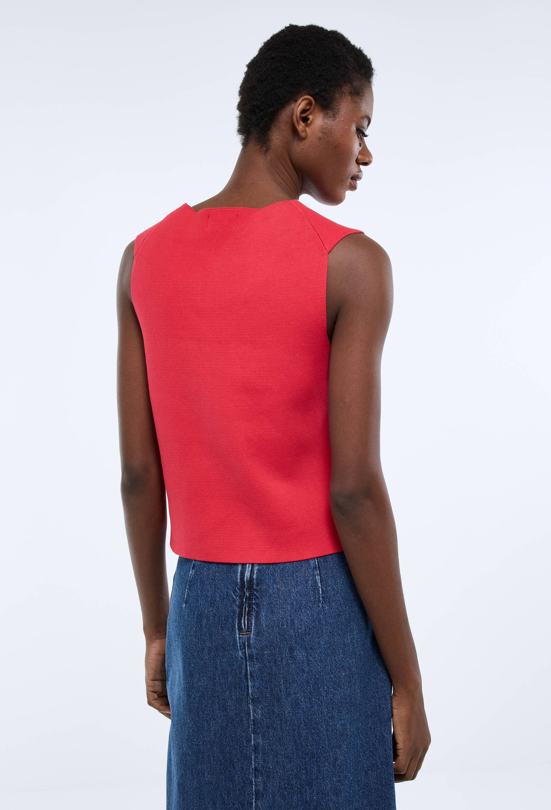 Gilet sans manche, Rouge, large image number 2