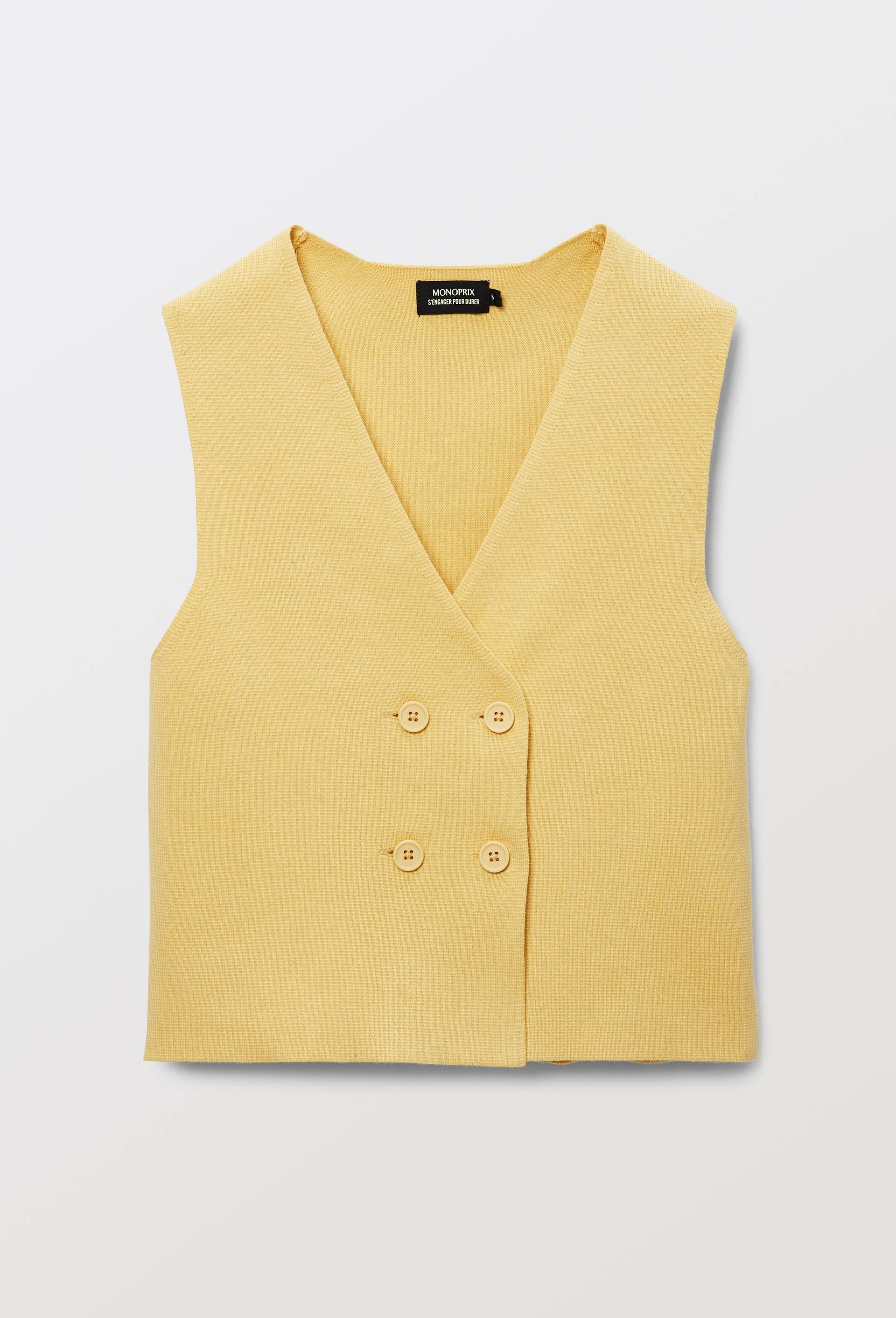 Gilet sans manche, Jaune, large image number 2