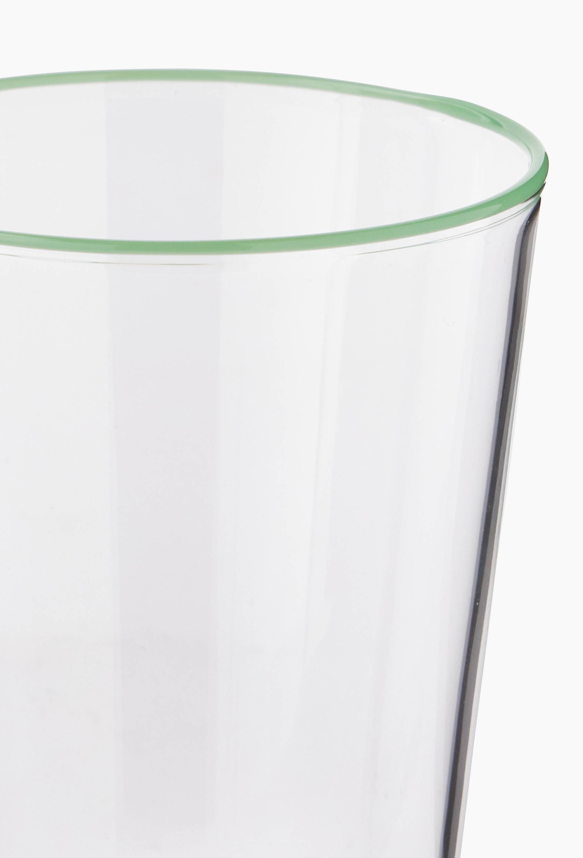 Verre &agrave; eau finition liser&eacute;, 32cl, Transparent, large image number 1