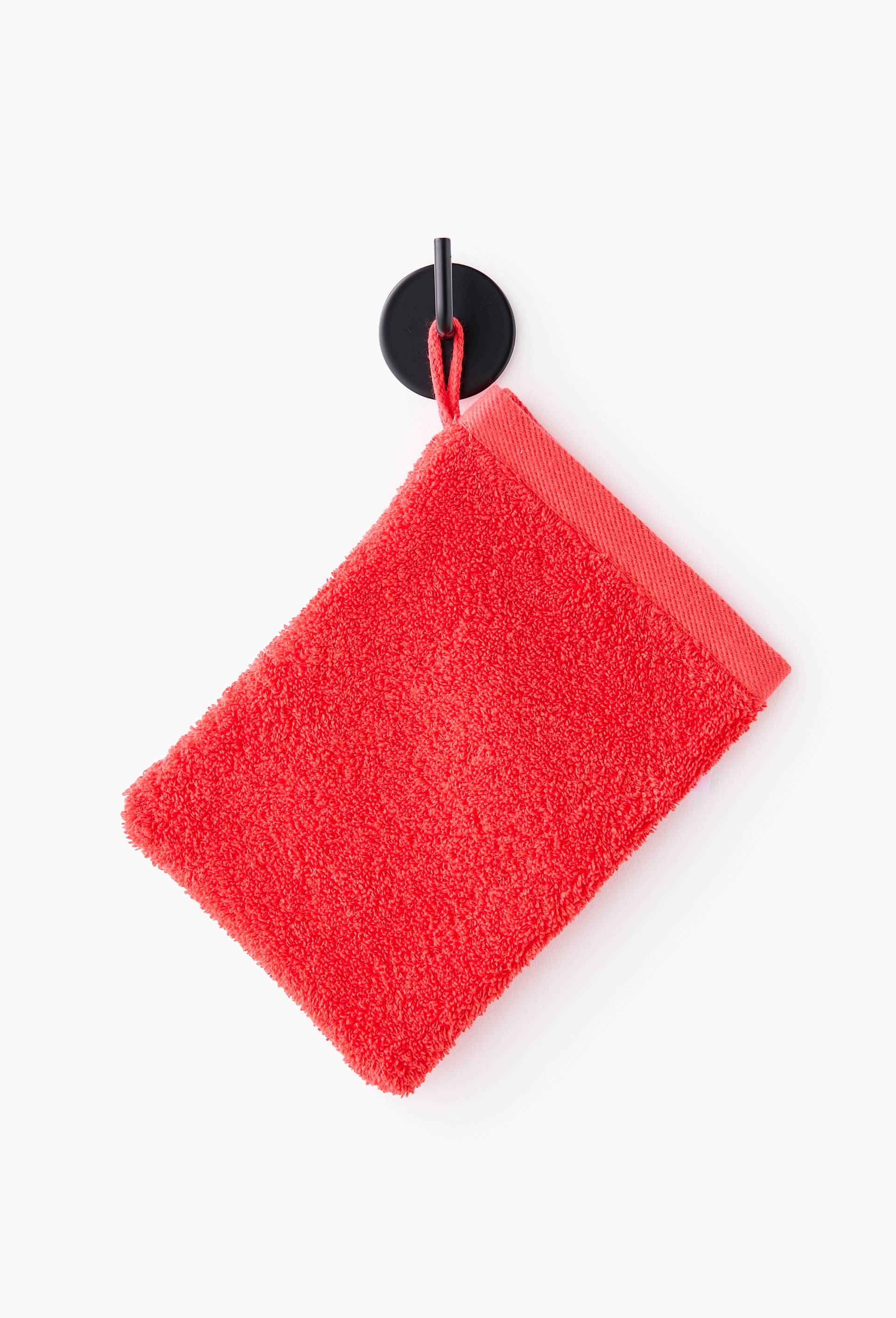 Lot de 2 gants de toilette, en coton BIO GOTS, Rouge, large image number 0