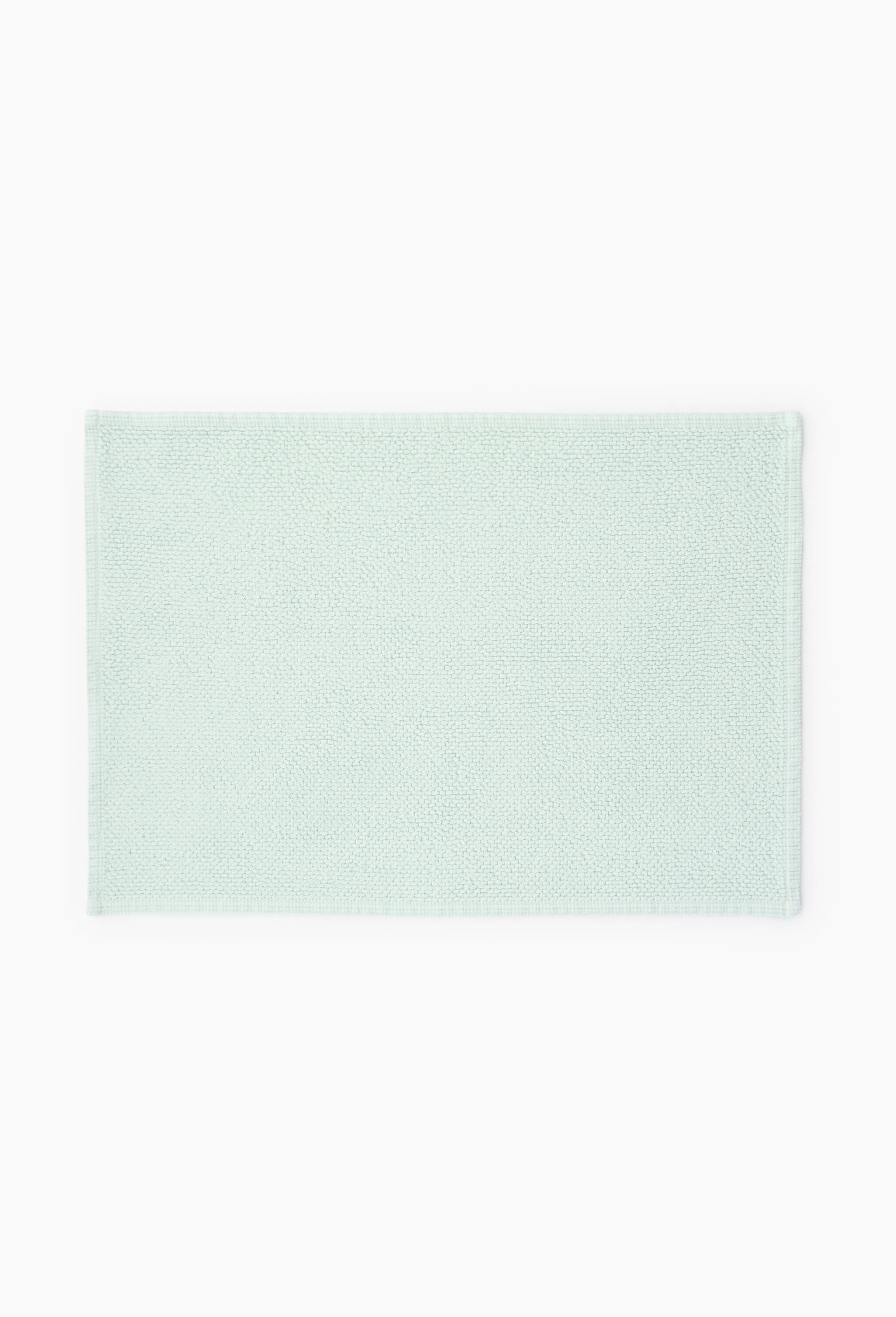 Tapis de bain jacquard, 50x70cm, en coton BIO GOTS, Bleu clair, large image number 0