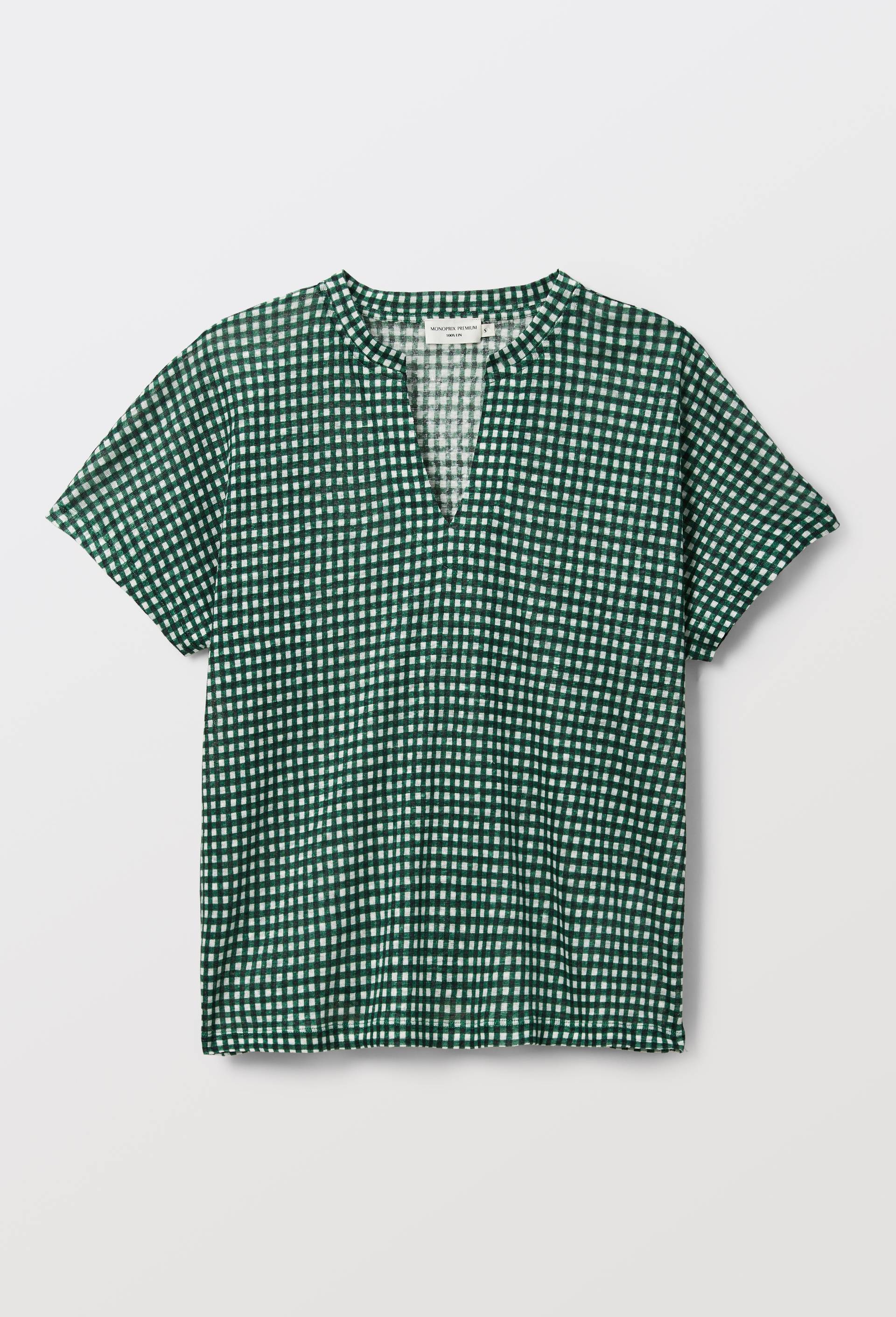 T-shirt &agrave; manches courtes imprim&eacute;, Vert fonc&eacute;, large image number 2