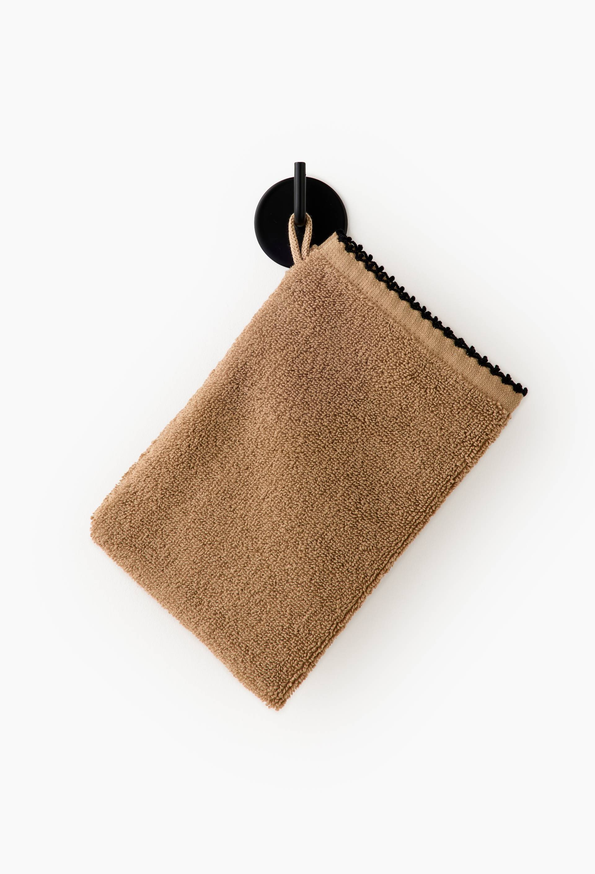 Gant de toilette uni, en coton BIO GOTS, Beige, large image number 0