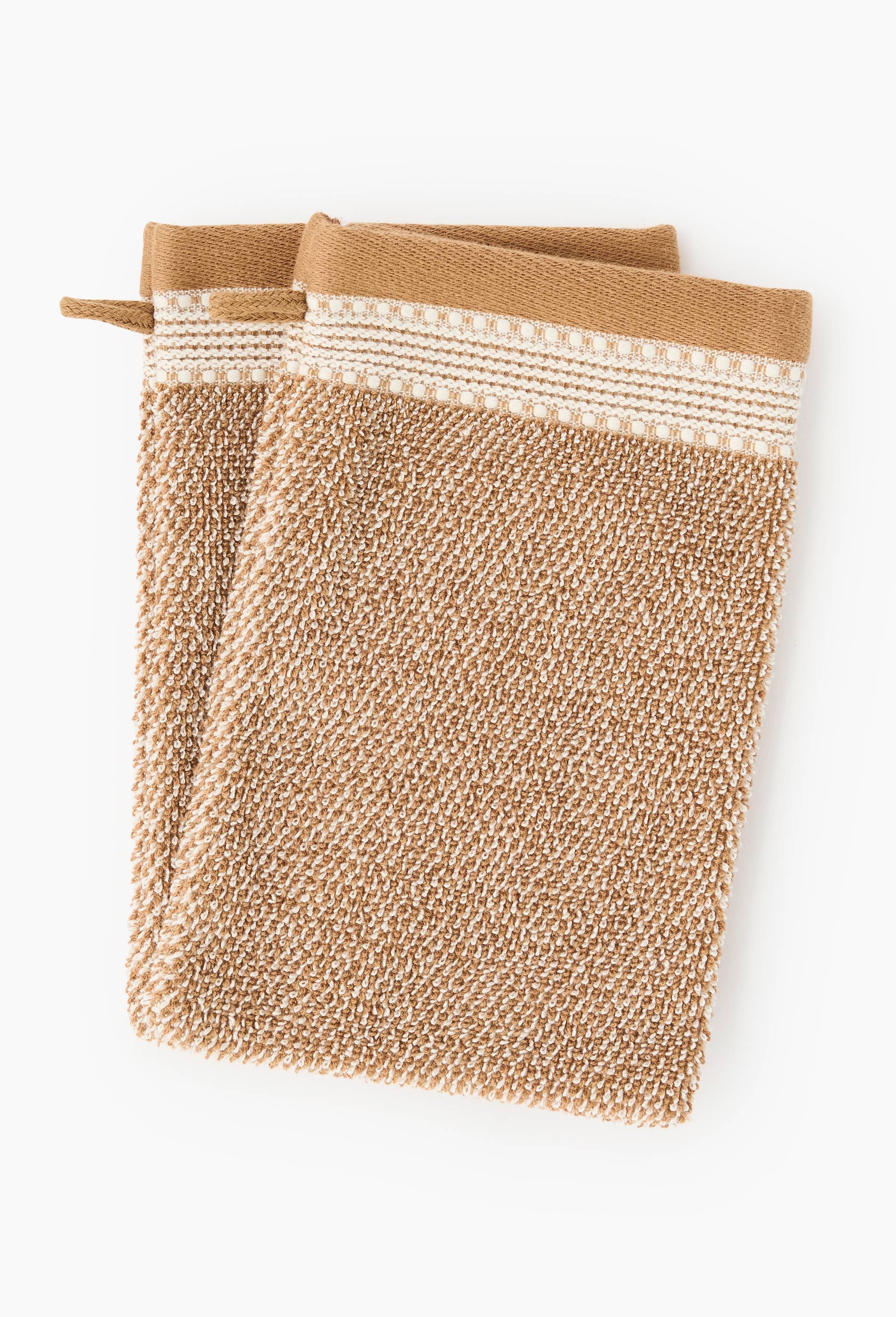 Lot de 2 gants, 15x21cm, en coton BIO GOTS, Beige, large image number 1.0