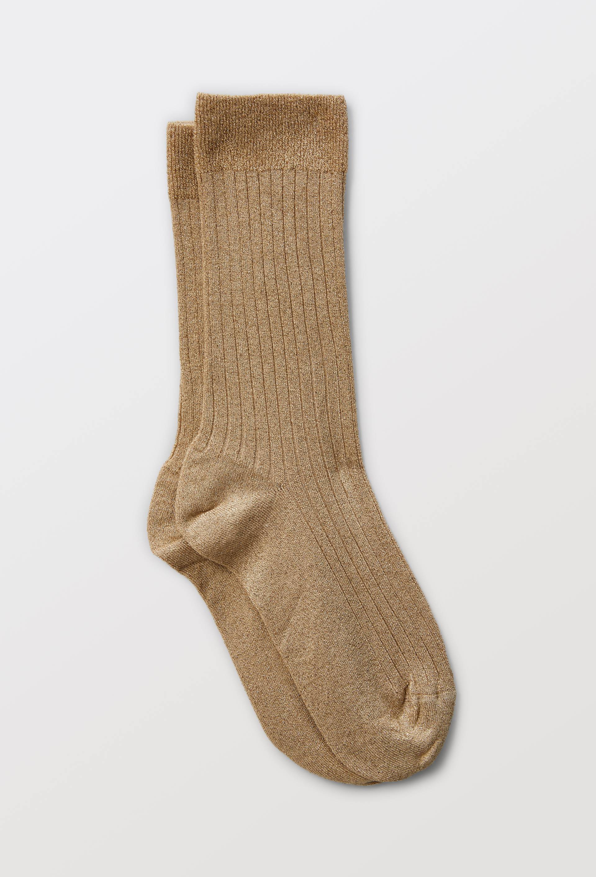 Paire de chaussettes fantaisie avec du lurex Le Bourget, Or, swatch image
