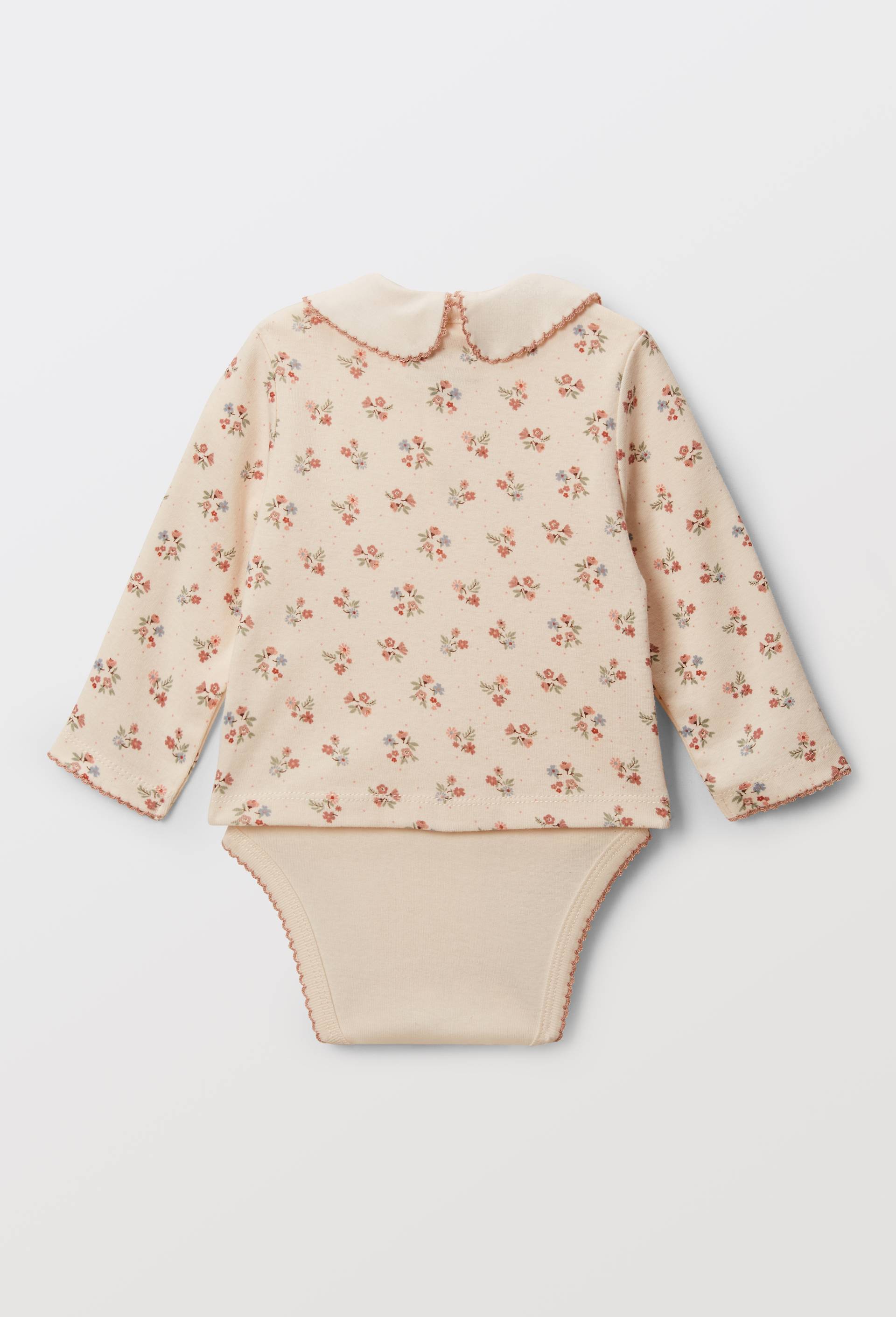 Lot body et cardigan en coton BIO GOTS, Beige clair, large image number 1