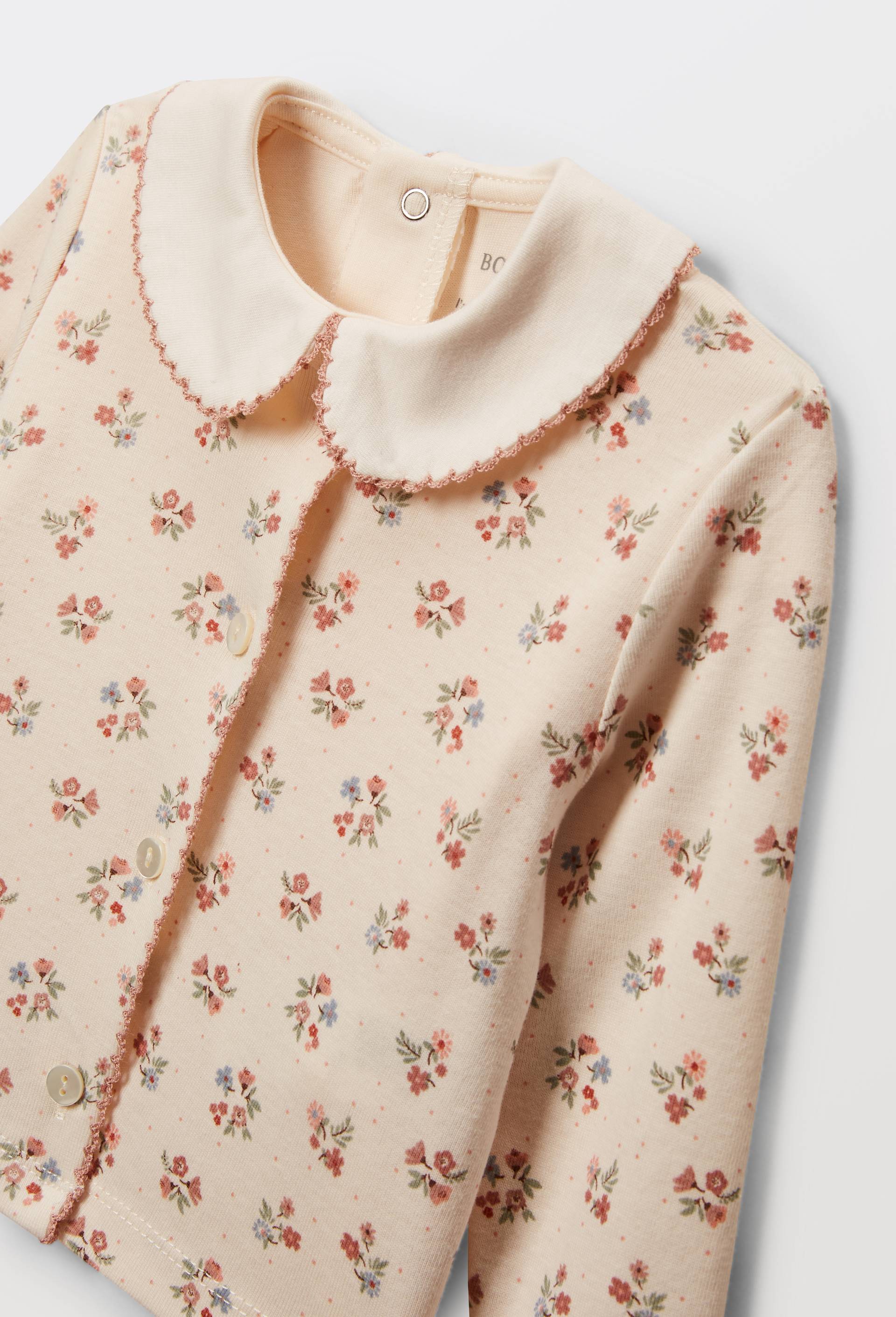 Lot body et cardigan en coton BIO GOTS, Beige clair, large image number 2.0