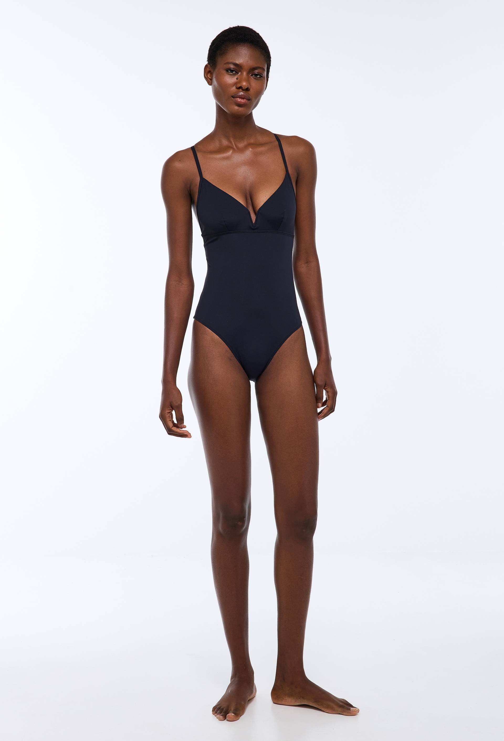 Maillot de bain 1 pi&egrave;ce VALERIA, Noir, swatch image