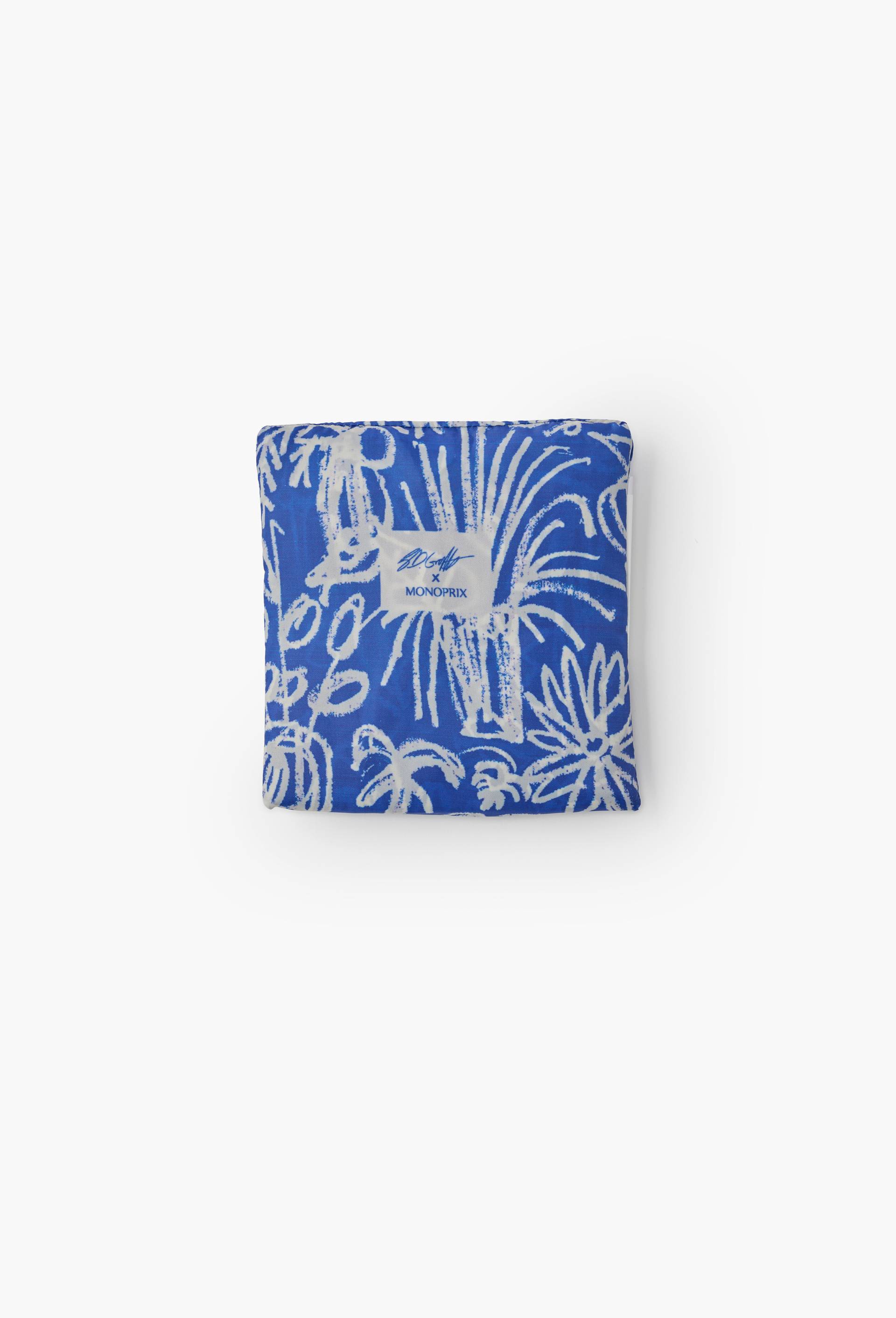 Sac cr&eacute;ateur,40x11x30cm&nbsp;, en polyester recycl&eacute;, Bleu, large image number 1