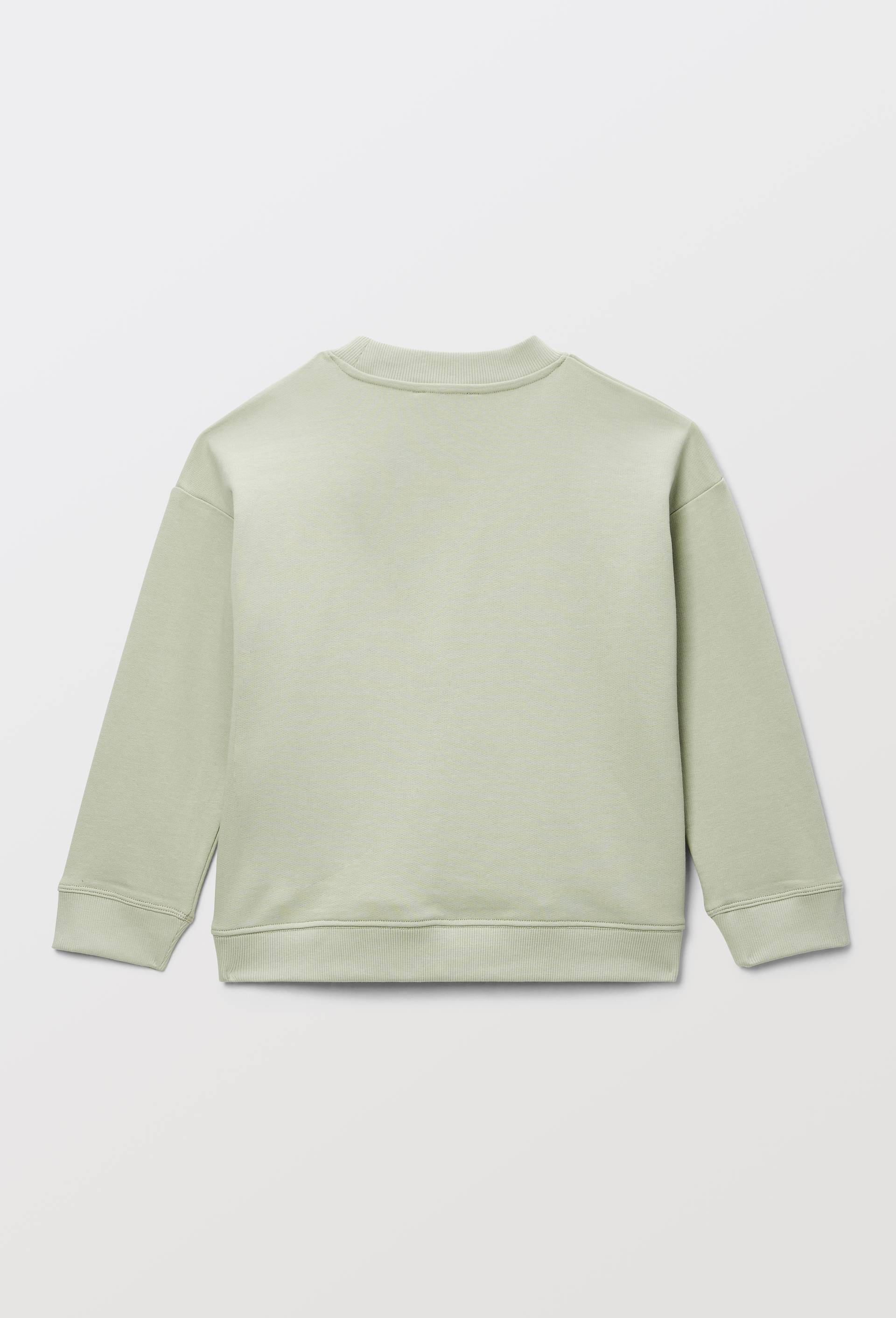 Sweat uni en coton BIO GOTS, Vert clair, large image number 2