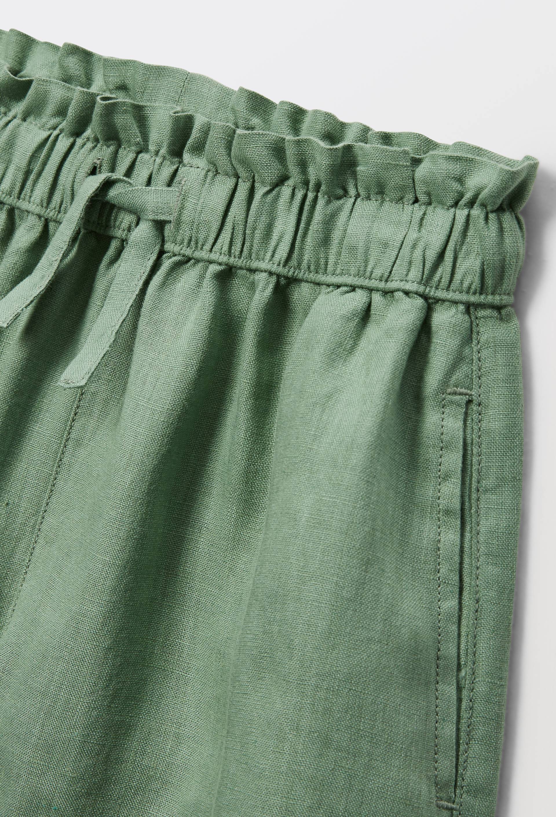 Short uni en lin, Vert, large image number 3