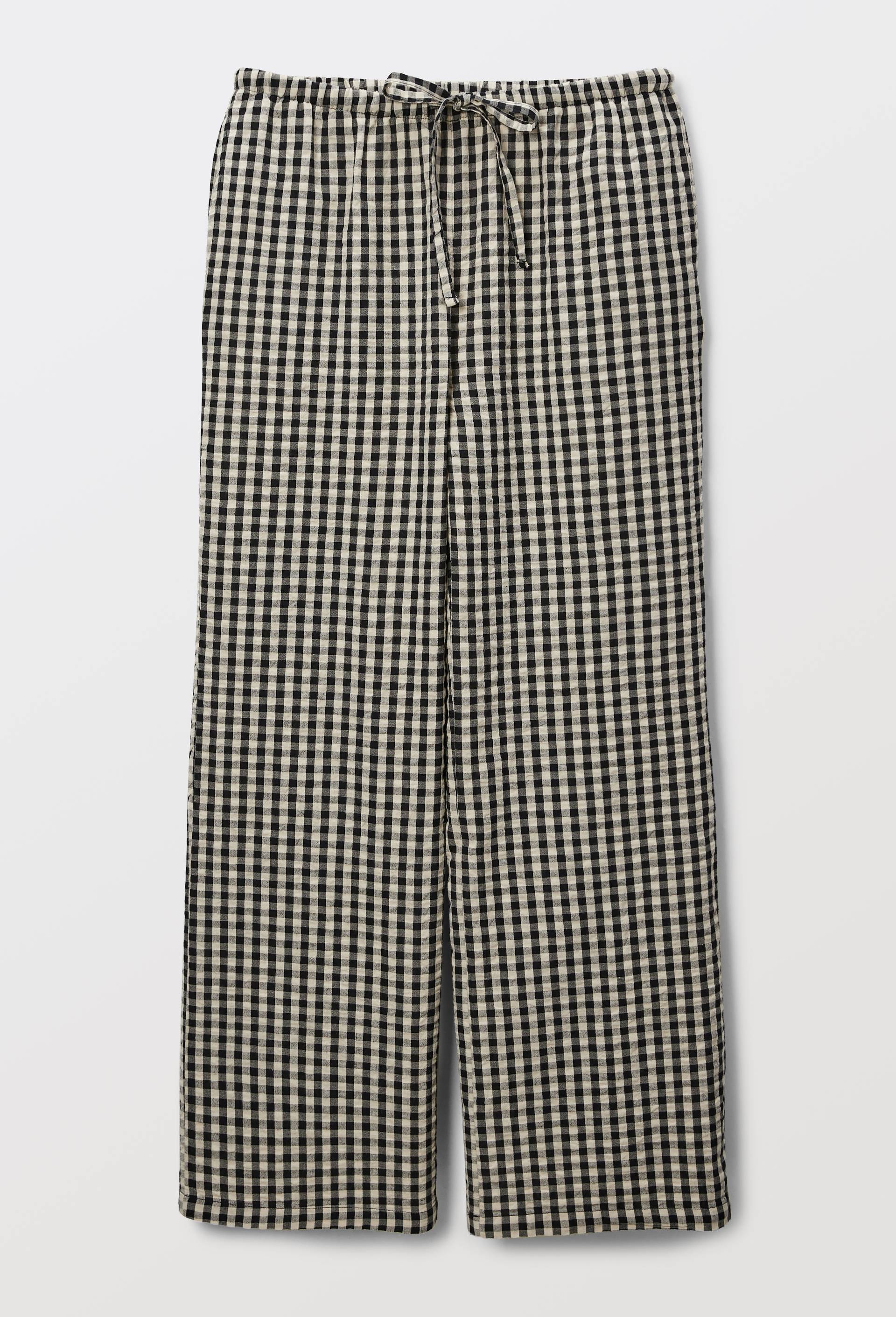 Pantalon ray&eacute; en coton BIO GOTS, Noir, large image number 2.0