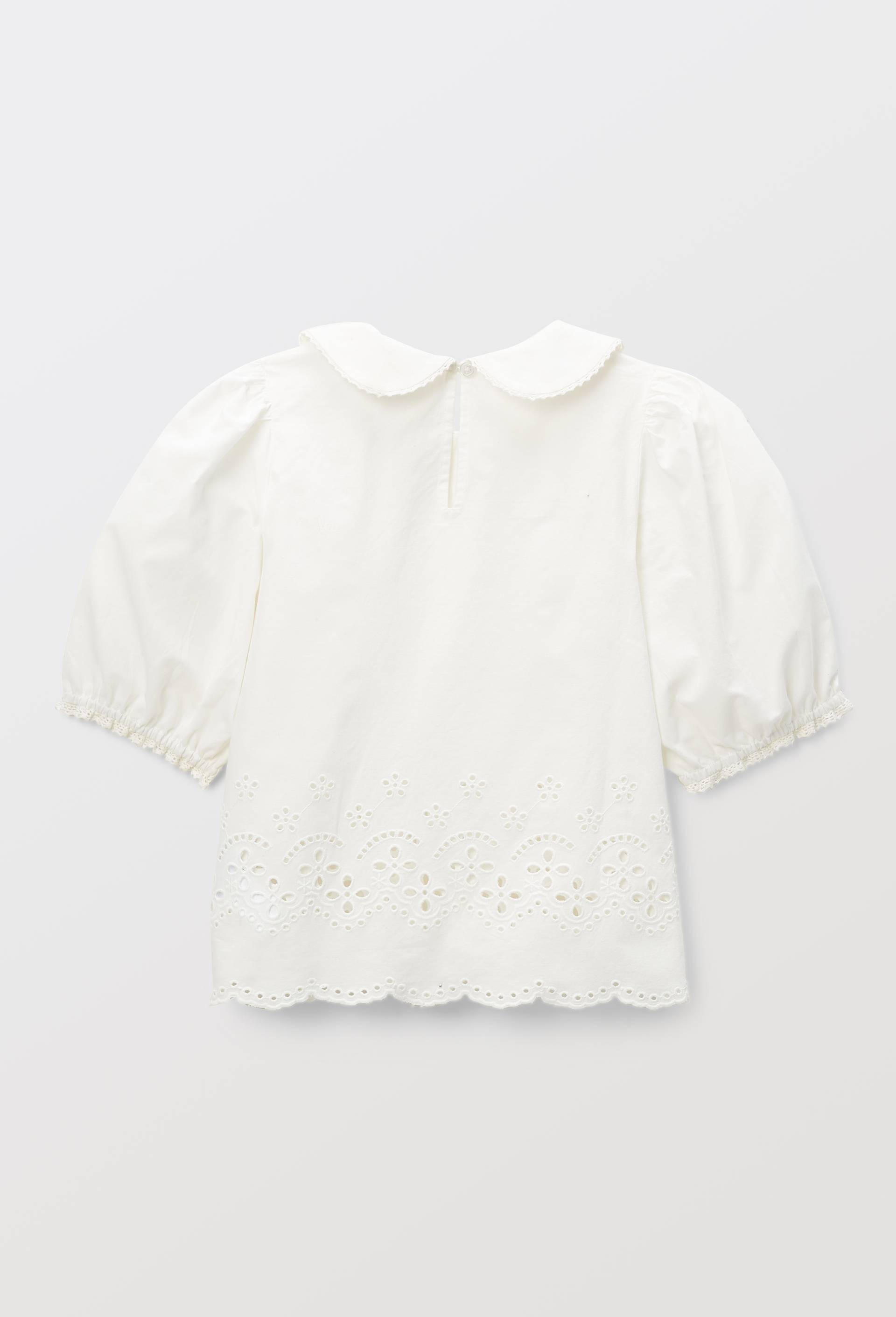 Blouse brod&eacute;e en coton, Ecru, large image number 2