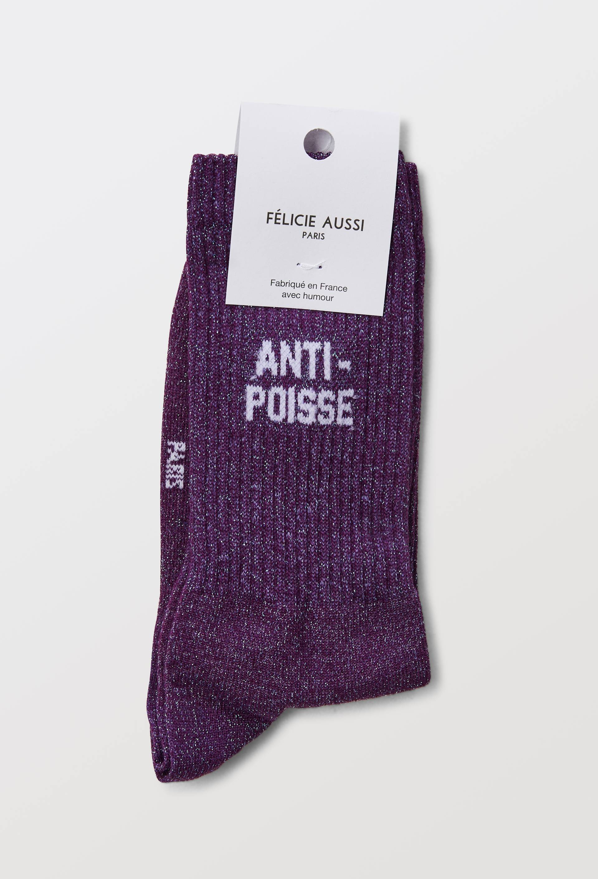 Paire de chaussettes en coton F&eacute;licie Aussi, Violet, large image number 3.0
