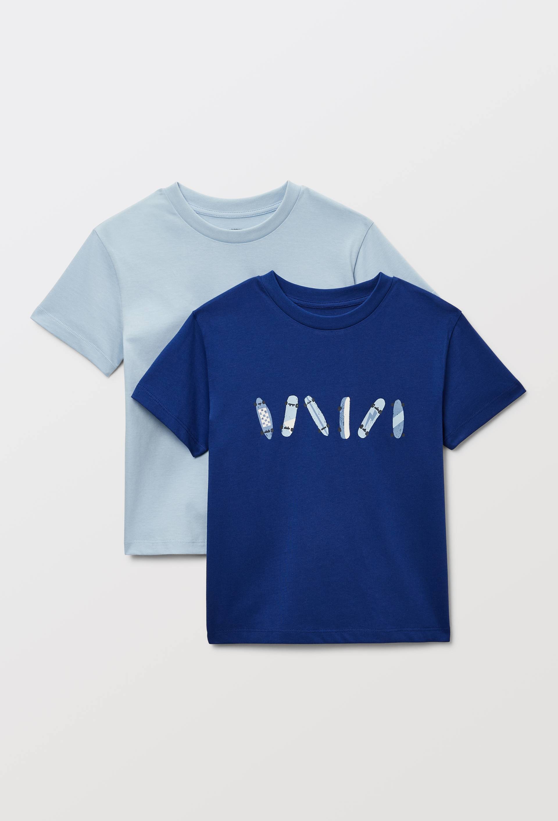 Lot de 2 t-shirts manches courtes en coton BIO GOTS, Bleu, large image number 2